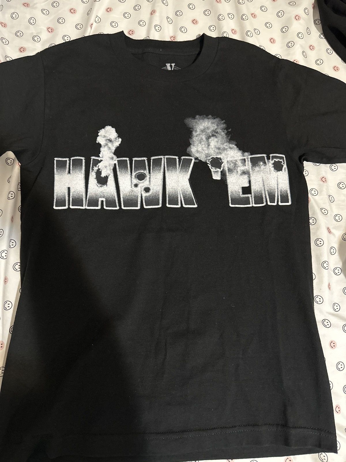 Vlone X pop smoke black tee