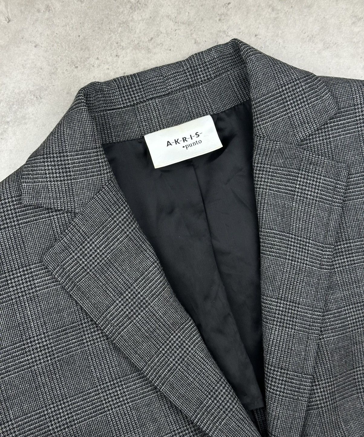 Akris Akris Punto Women's Gray Plaid Skirt Suit Set - US 4 / FR 36 Size S / US 4 / IT 40 - 11 Thumbnail