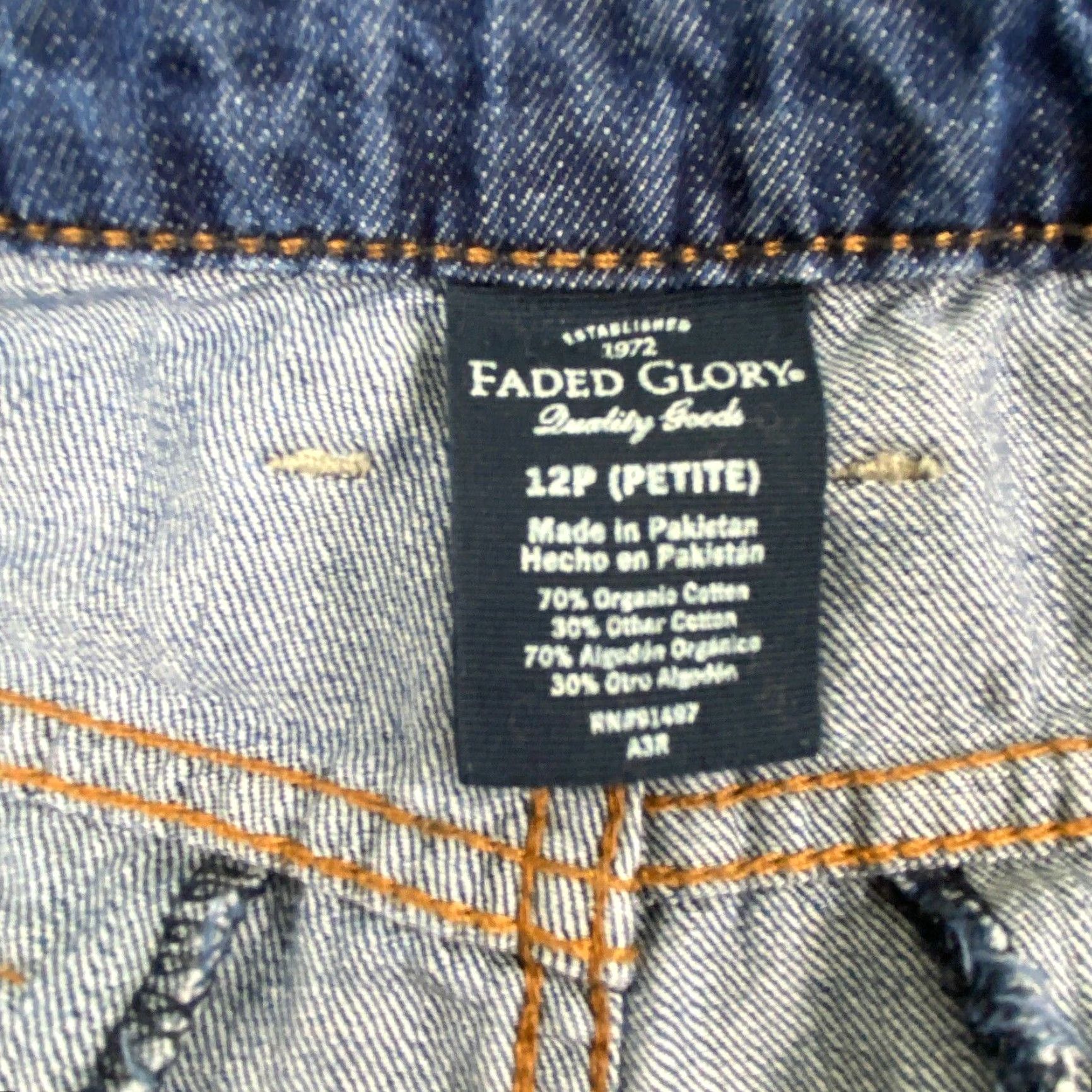 Faded Glory Faded Glory Womens Bootcut Jeans Medium Wash Petite 12 Blue Size 34" / US 12 / IT 48 - 4 Thumbnail