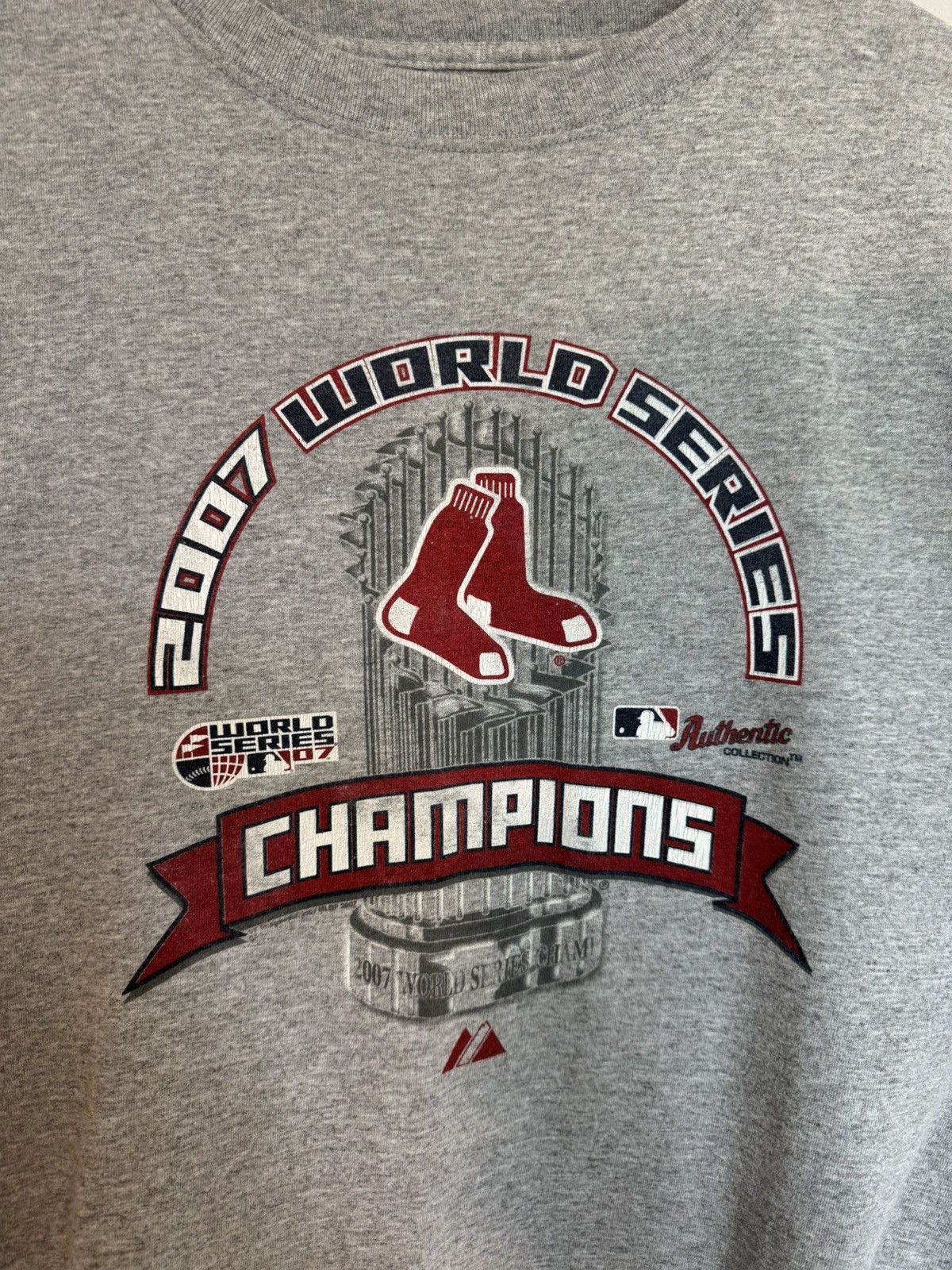 Majestic Vintage Boston Red Socks 2007 WS Tee Size US XL / EU 56 / 4 - 2 Thumbnail