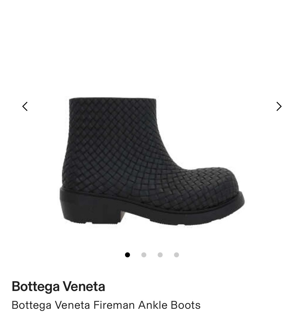 image of Bottega Veneta Fireman Ankle Boot in Black, Men's (Size 10)