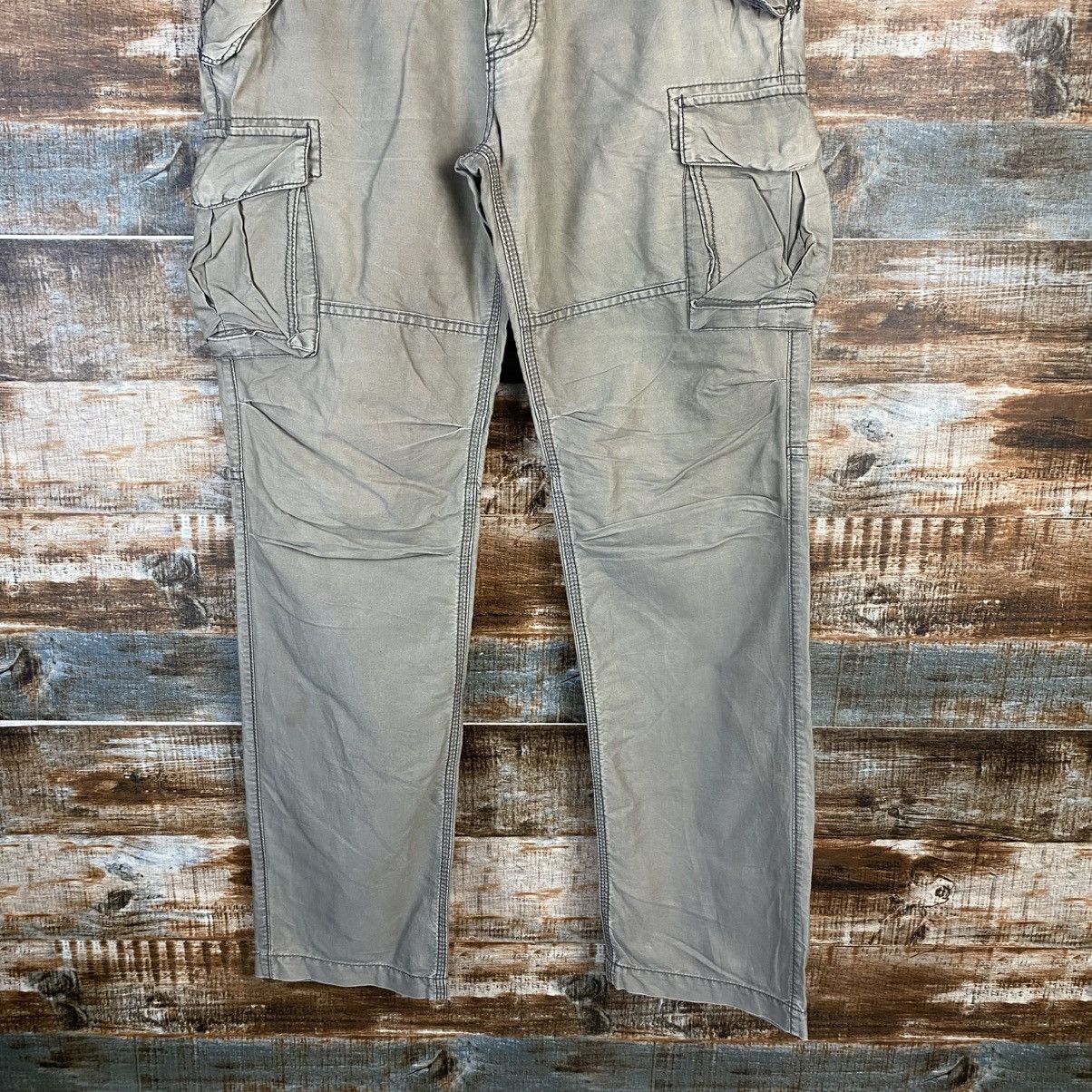 Japanese Brand DL Back Number Beige Cargo Multipocket Pants #C1274 Size US 32 / EU 48 - 3 Thumbnail