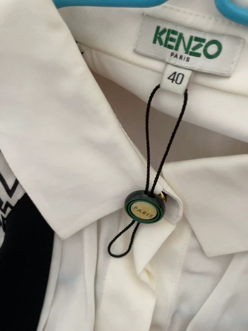 Kenzo KENZO Dress with exposed shoulders and silk pleats Size XS / US 0-2 / IT 36-38 - 5 Thumbnail