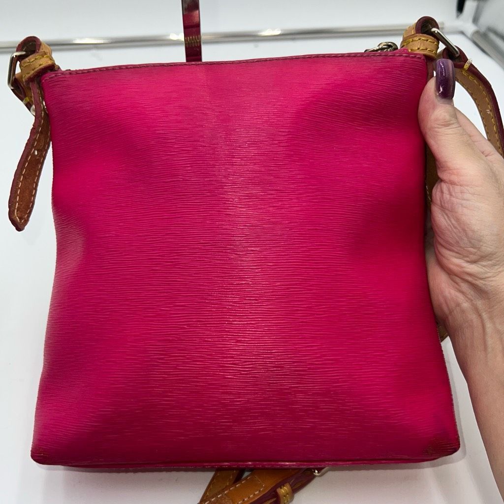 Dooney & Bourke Dooney & Bourke Hot Pink Letter Carrier Crossbody Leather Ba Size ONE SIZE - 6 Thumbnail