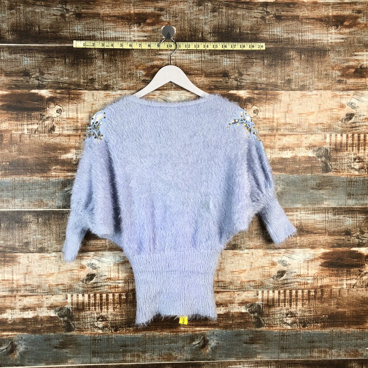 Homespun Knitwear DL Japanese Brand Blue Cloaks Knitwear #C229 Size S / US 4 / IT 40 - 12 Thumbnail