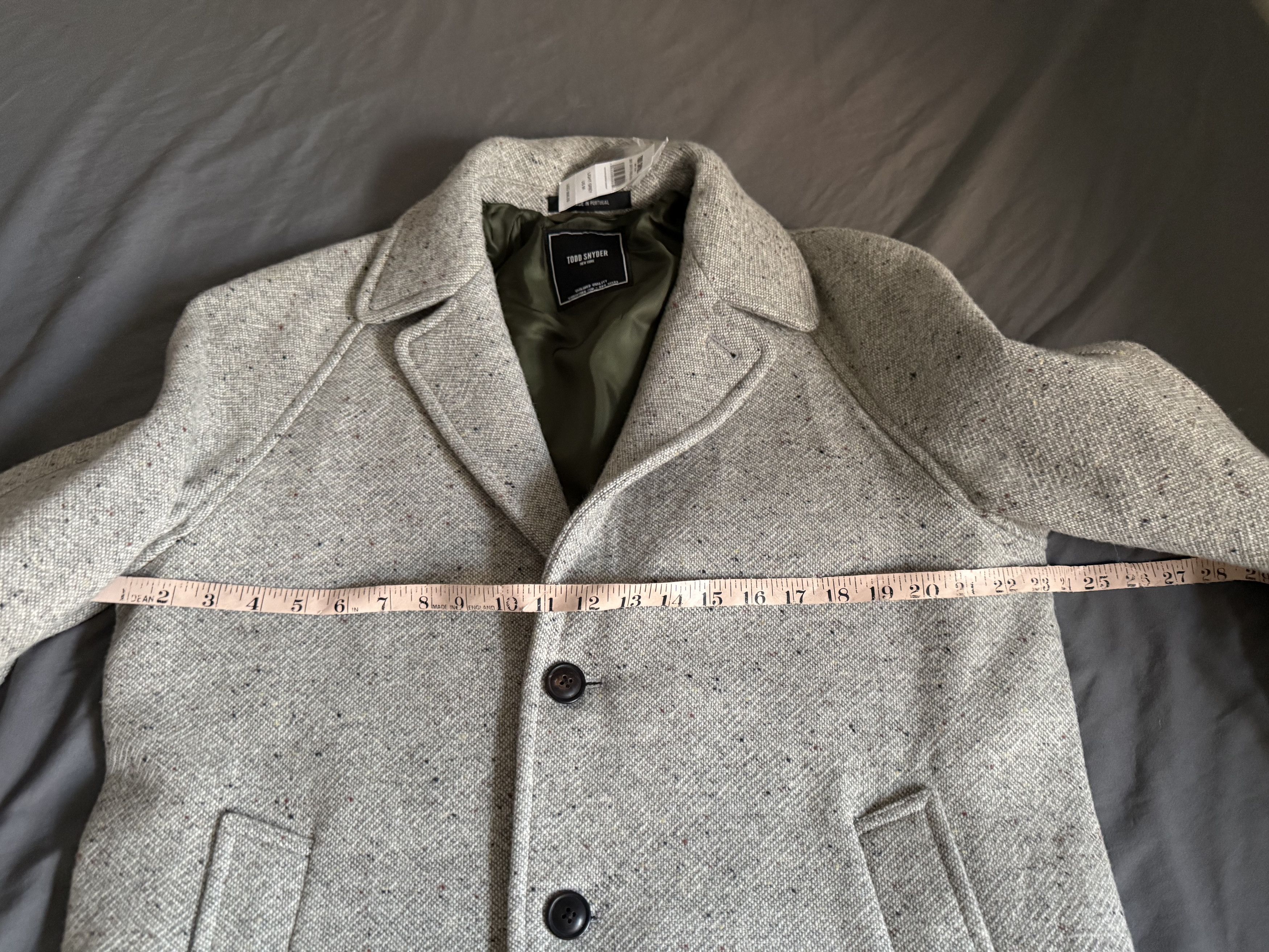 Todd Snyder Todd Snyder Italian Donegal Wool Carcoat SMALL $1298 Size US S / EU 44-46 / 1 - 3 Thumbnail