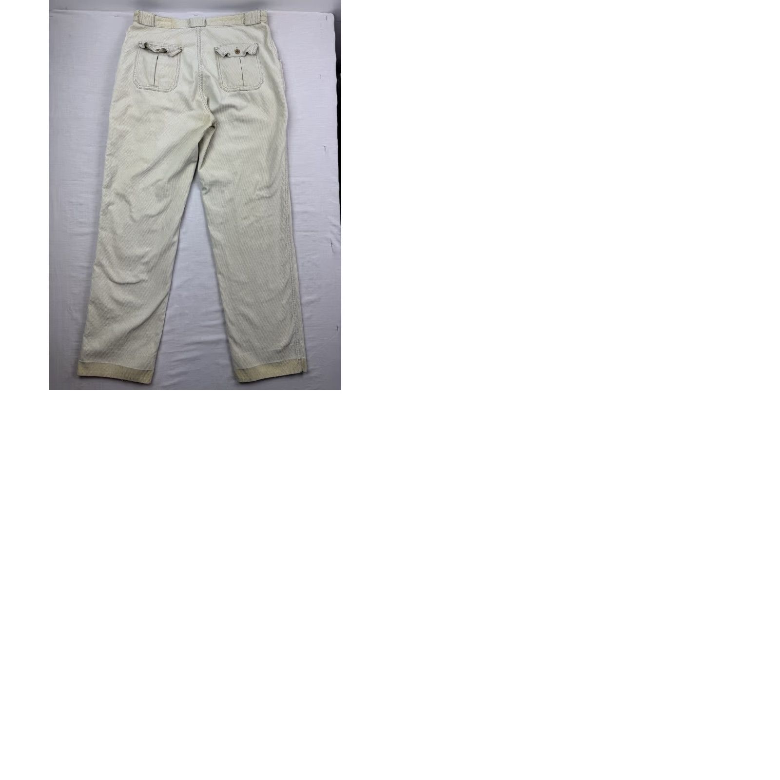 Vintage VINTAGE St Johns Bay Corduroy Pants Men 36x33 Khaki Beige 70s 80s Hipster Hippie Size US 36 / EU 52 - 12 Thumbnail