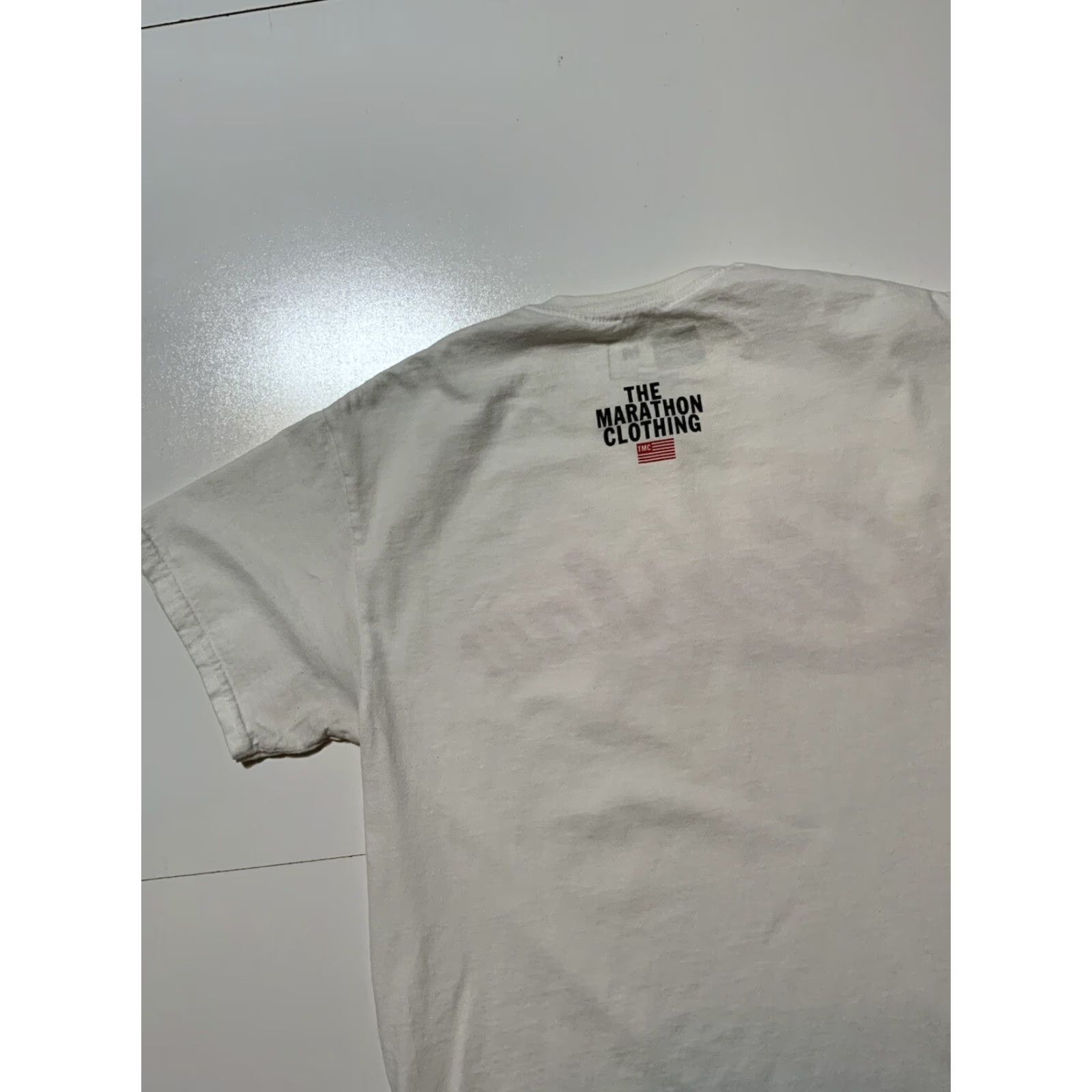 Vintage VINTAGE The Marathon Clothing Crenshaw Nipsey Hussle White/Red Crew S/S T-Shirt Sz. M Mens T-Shirt White Crew Neck 40" Chest 28" Length Size US M / EU 48-50 / 2 - 4 Thumbnail