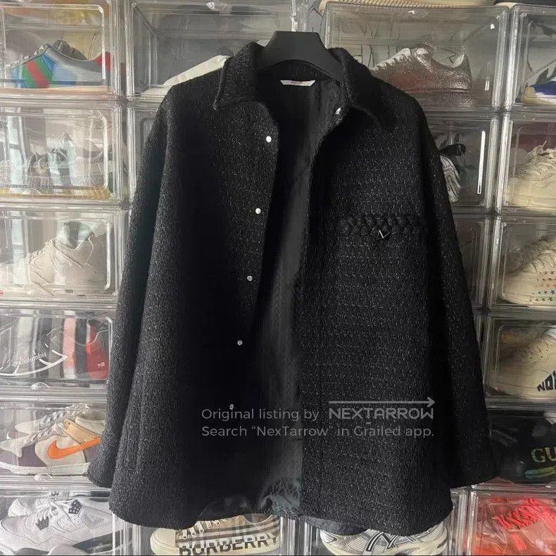 Valentino Valentino Black sequined coat Size US L / EU 52-54 / 3 - 1 Thumbnail