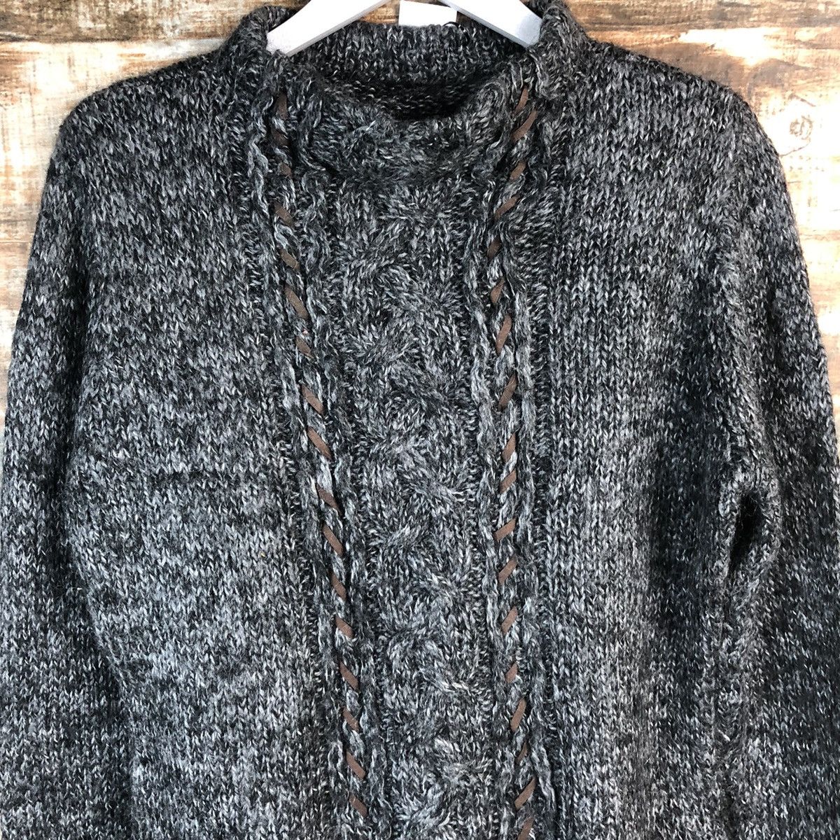 Homespun Knitwear Japanese Brand Grey mohair vintage Knitwear #A1768 Size US M / EU 48-50 / 2 - 5 Thumbnail