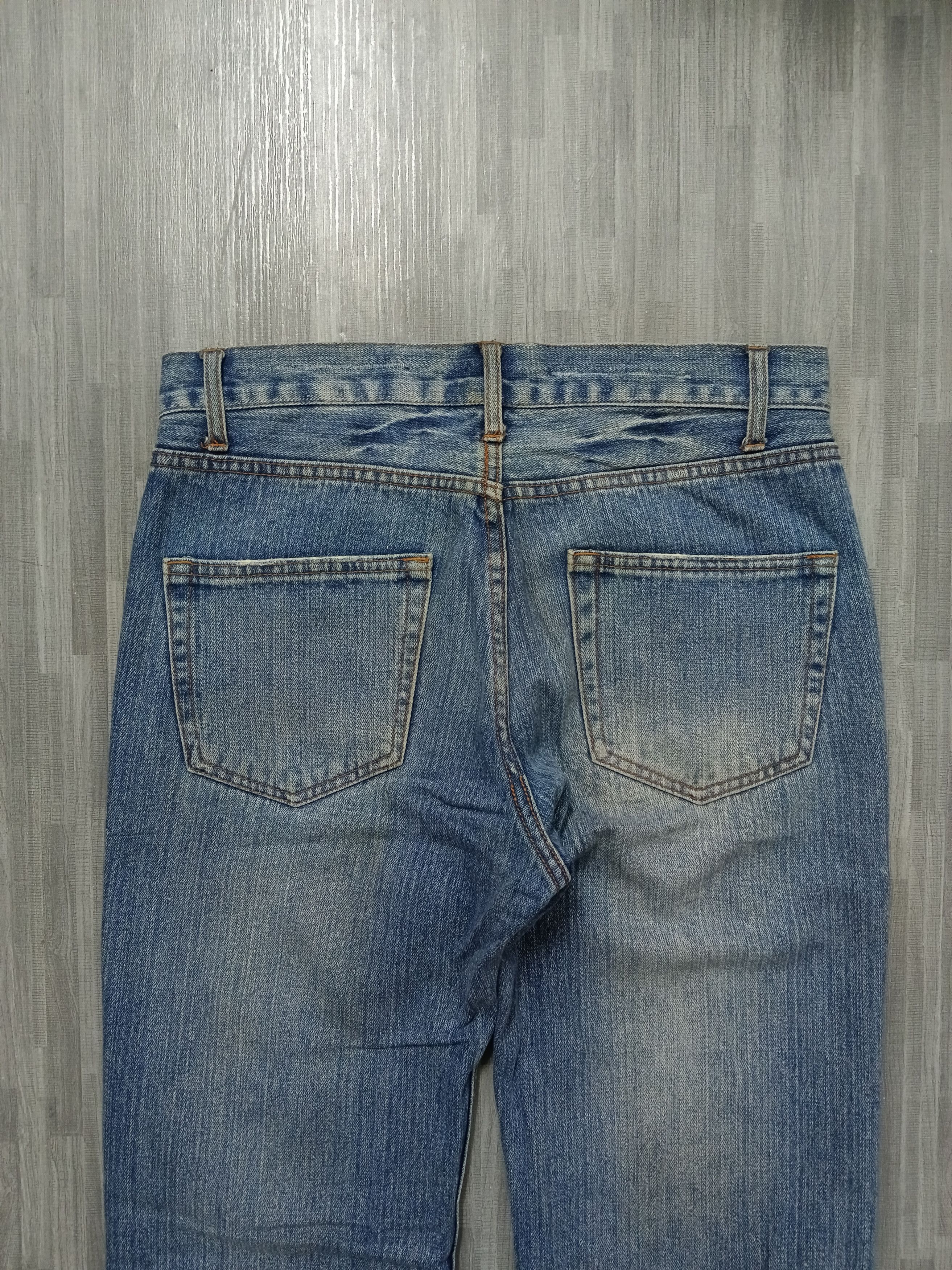Japanese Brand DISTRESSED PACTHWORK NYLAUS DENIM PANTS Size US 31 - 5 Thumbnail