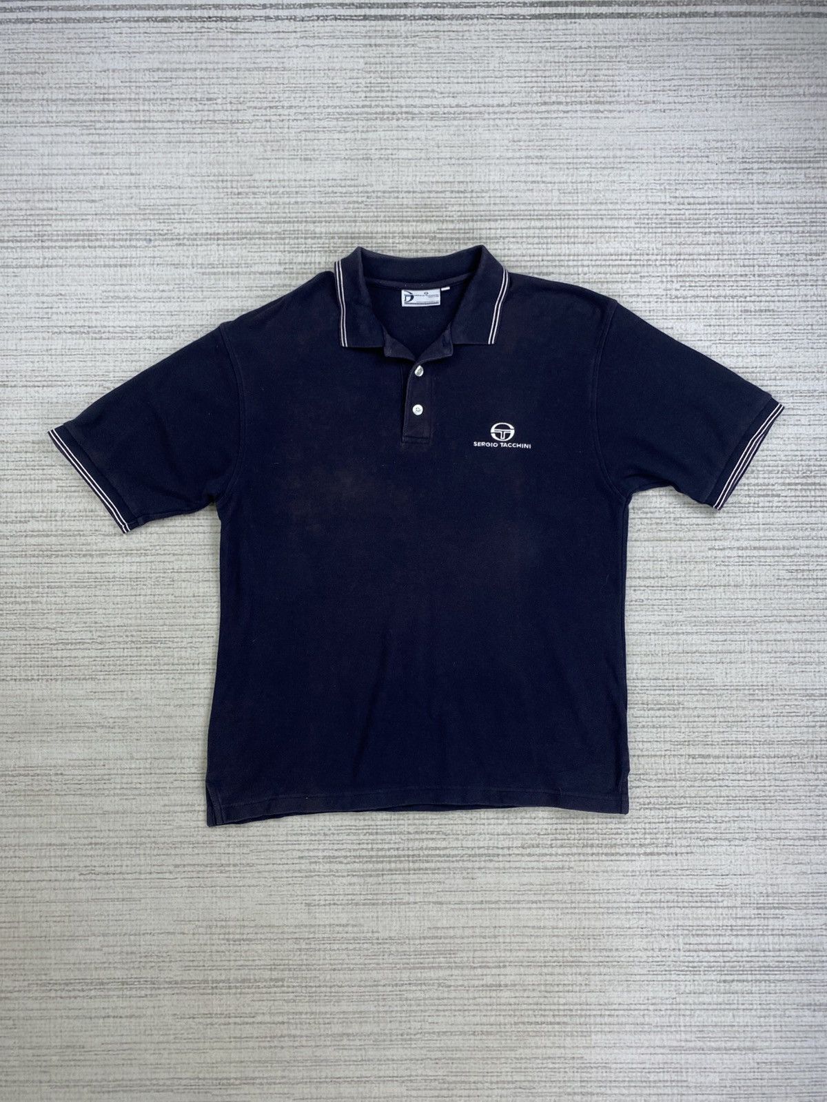 Sergio Tacchini × Vintage Vintage Sergio Tacchini Embroidery Logo Polo Shirt Size US M / EU 48-50 / 2 - 1 Thumbnail