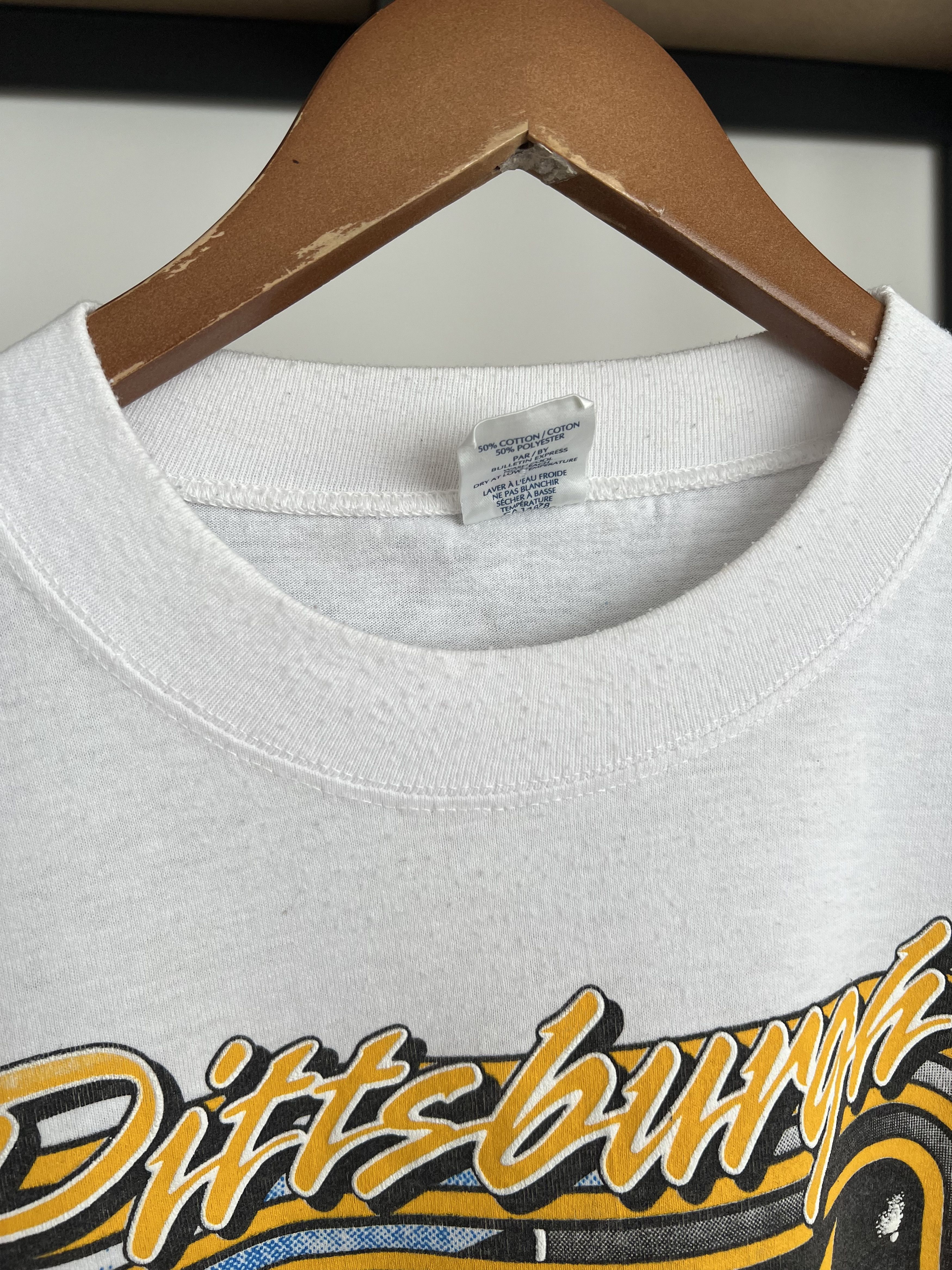 NHL Vintage 1992 Pittsburgh Penguins NHL Hockey White T-shirt Size US XL / EU 56 / 4 - 10 Thumbnail