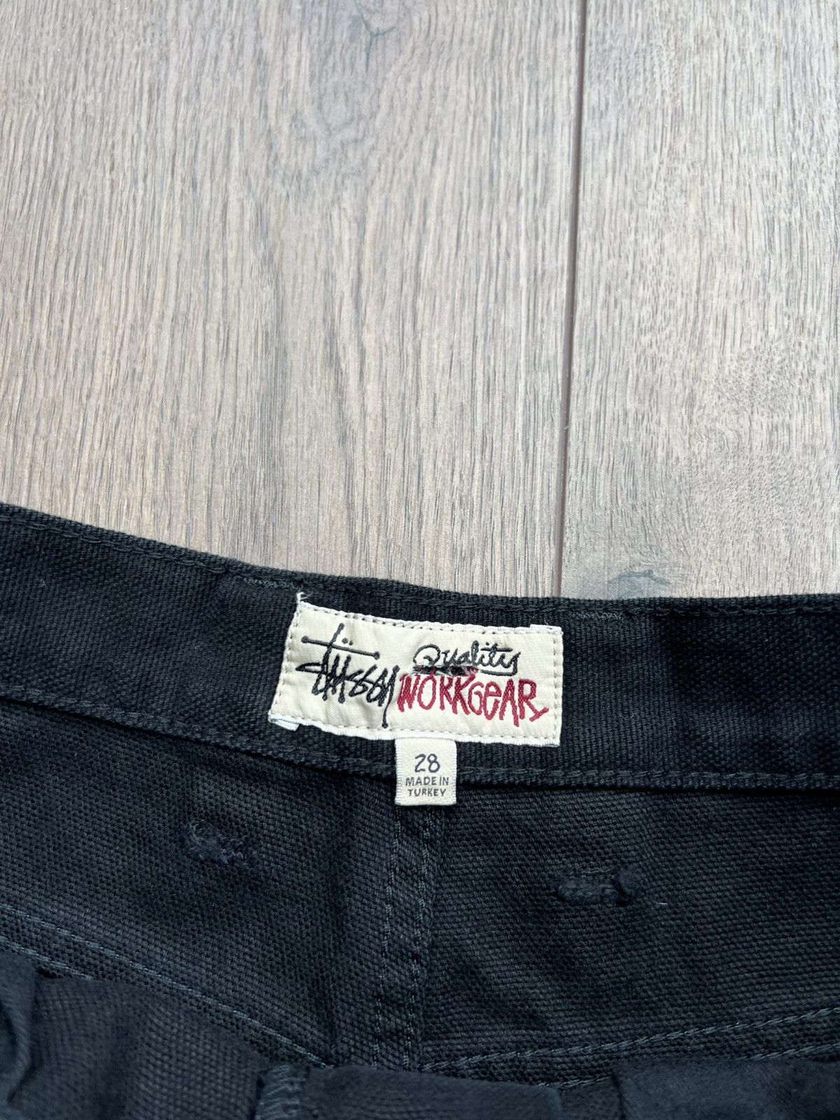 Stussy Stussy Canvas Double Knee Work Pants “Black” 28 Size US 28 / EU 44 - 4 Thumbnail