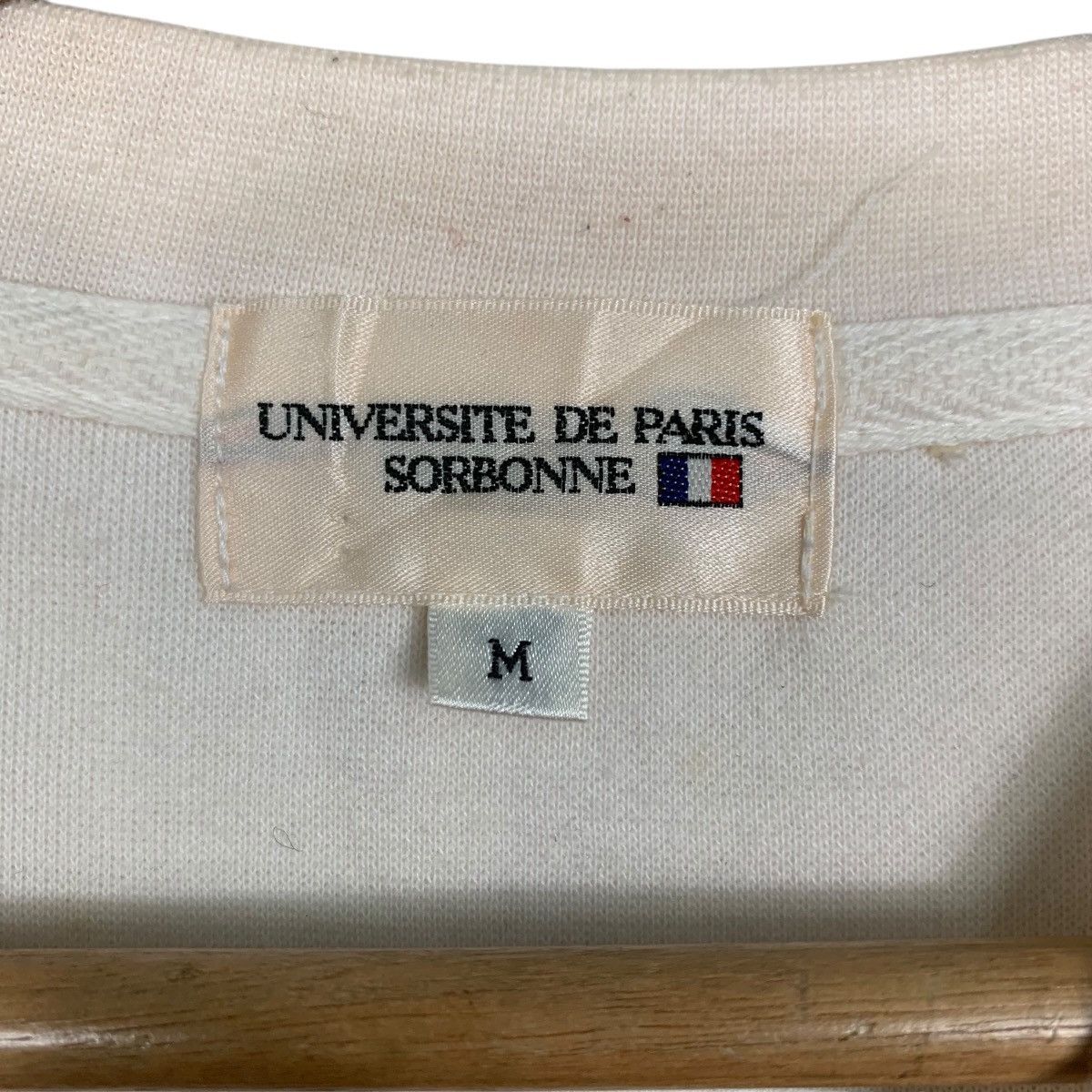Japanese Brand UNIVERSITE DE PARIS SORBONNE Long Sleeve Tees #2843-C128 Size US M / EU 48-50 / 2 - 9 Thumbnail