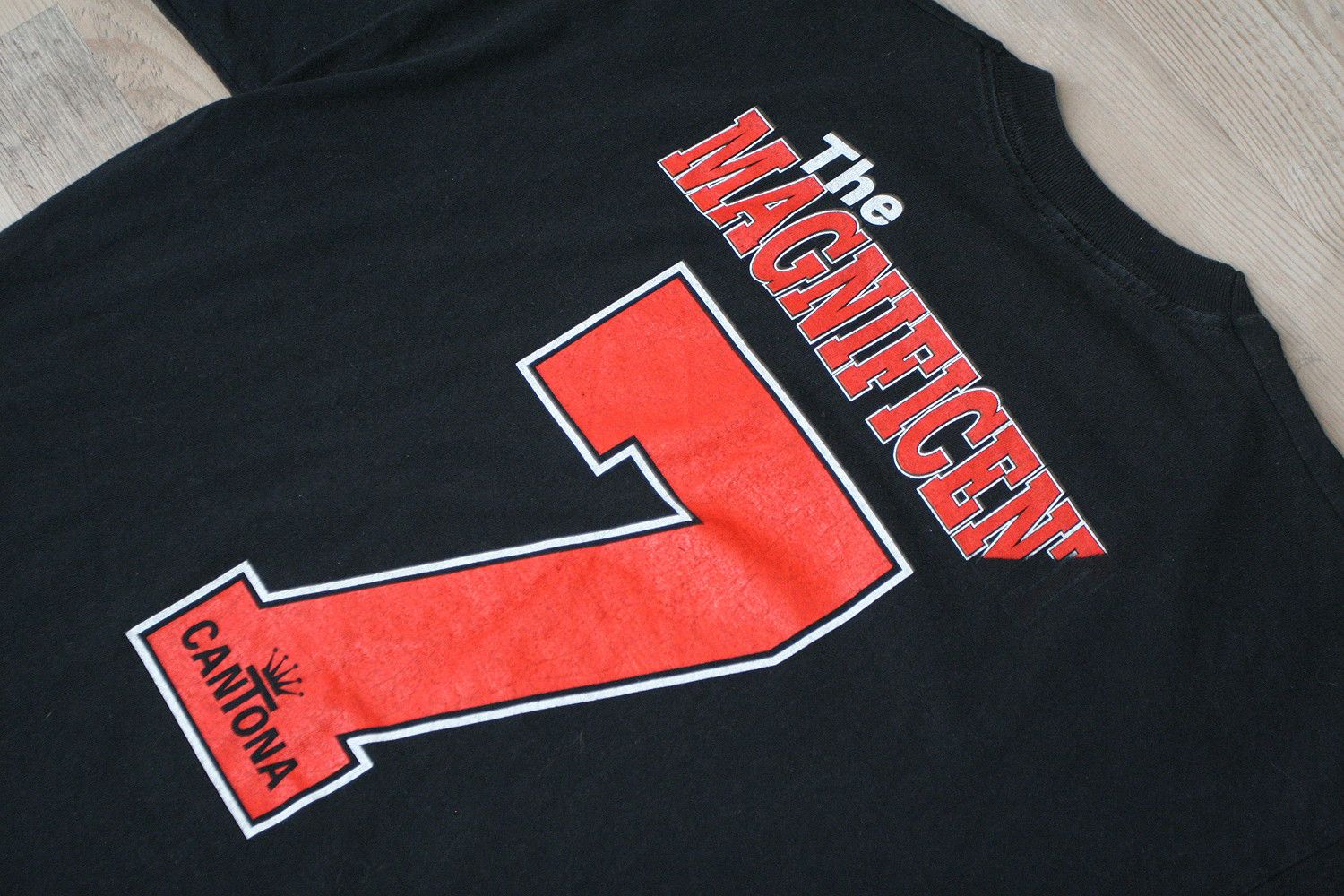 Vintage Vintage 90s Eric Cantona Manchester United Single Stitch Tee Size US L / EU 52-54 / 3 - 4 Thumbnail