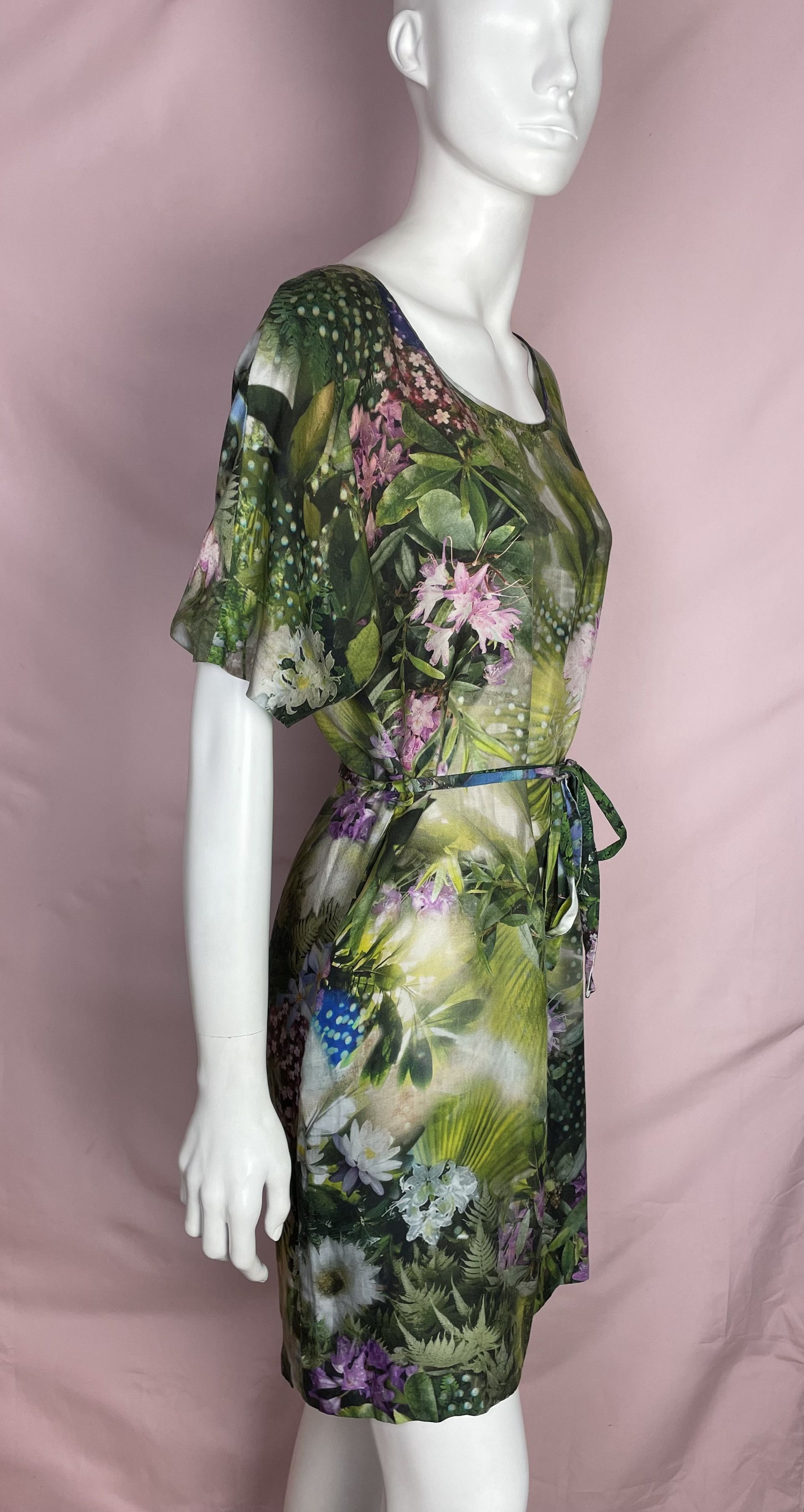 Paul Smith Paul Smith Silk Cotton Dress Print Floral EU 40 Size S / US 4 / IT 40 - 4 Thumbnail