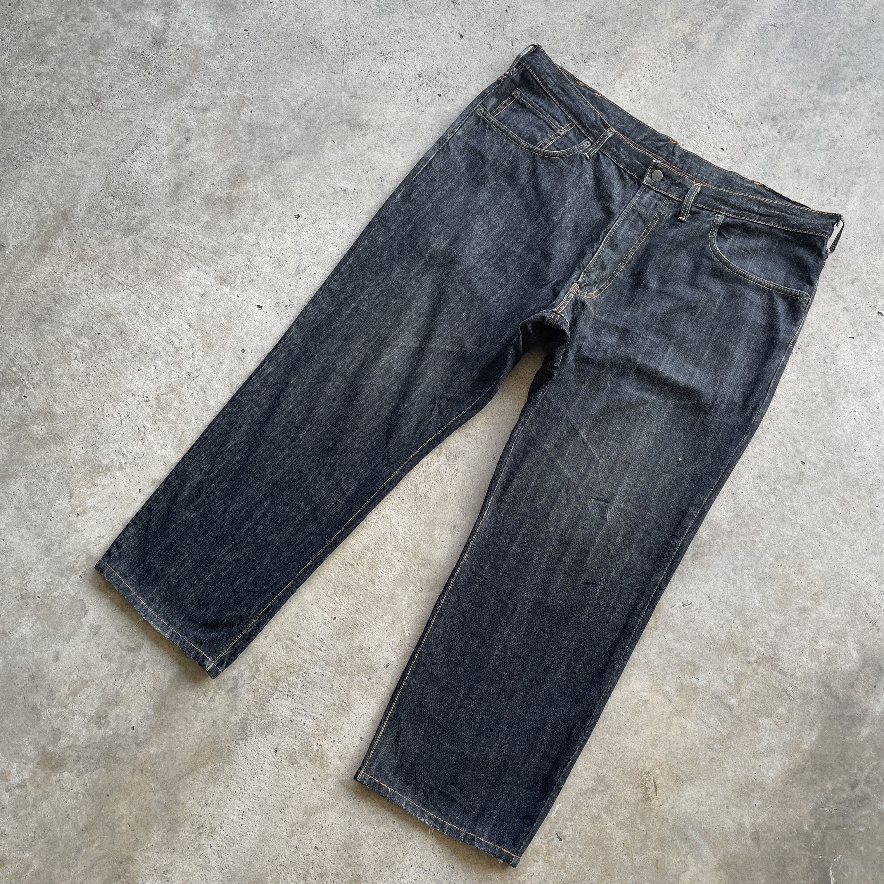 Edwin × Japanese Brand W42💥 Vintage Edwin 404 Made In Japan Black Jeans Pants Size US 42 / EU 58 - 1 Thumbnail