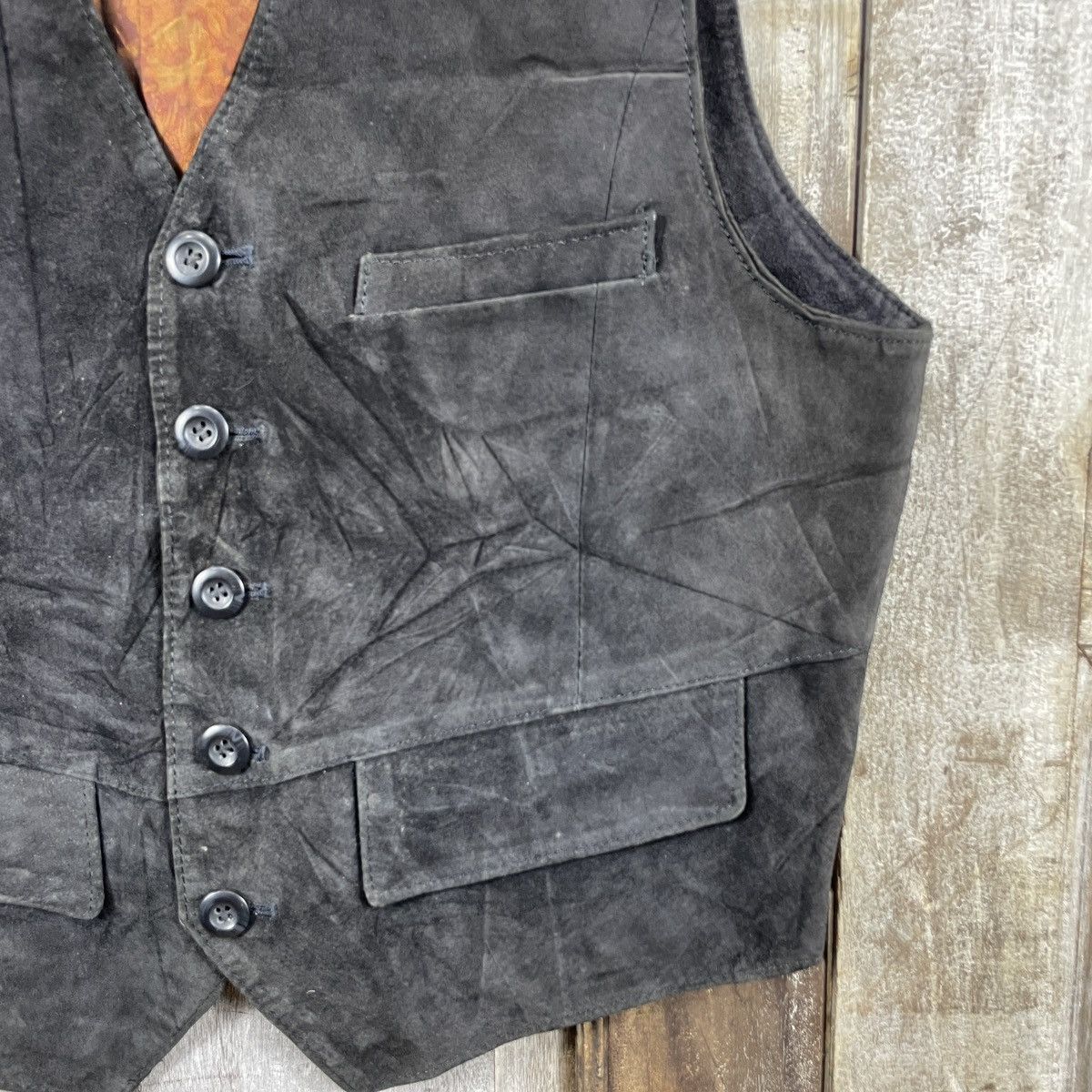 Leather Vintage Italian Designers Vest Leather Jacket Size US M / EU 48-50 / 2 - 3 Thumbnail