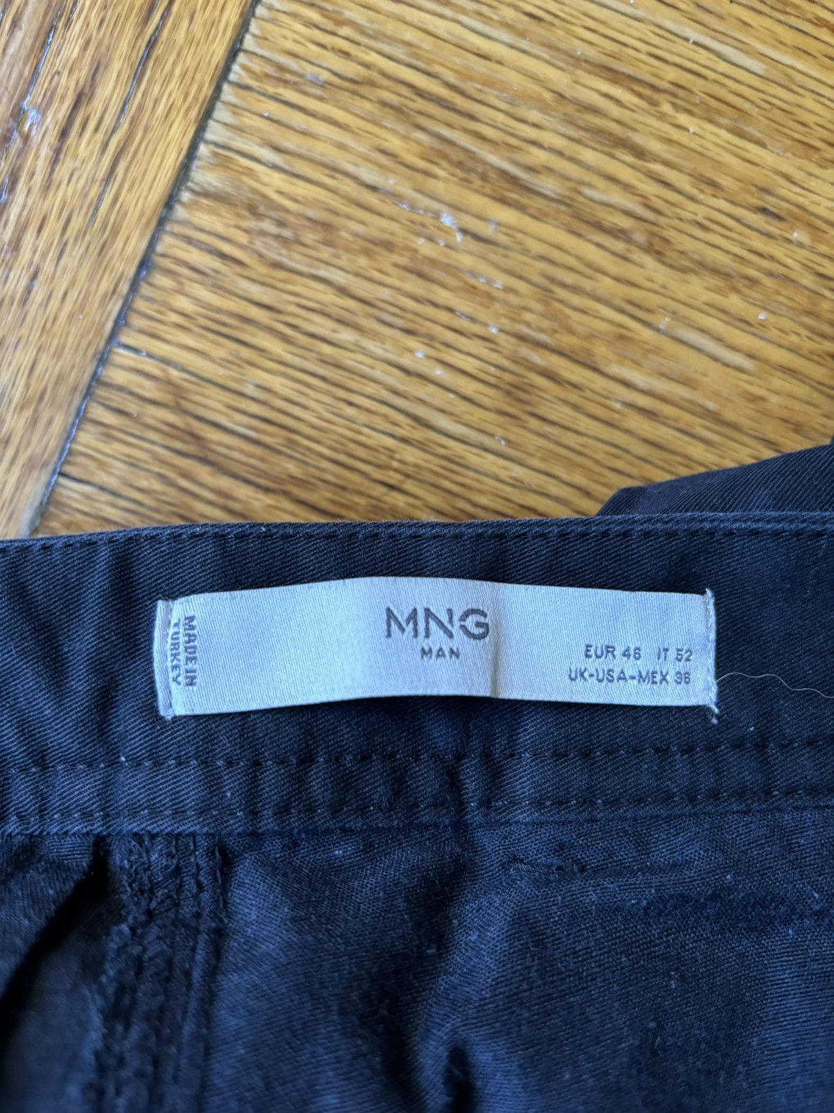 Mango Black Cargo Pants Size US 36 / EU 52 - 3 Thumbnail