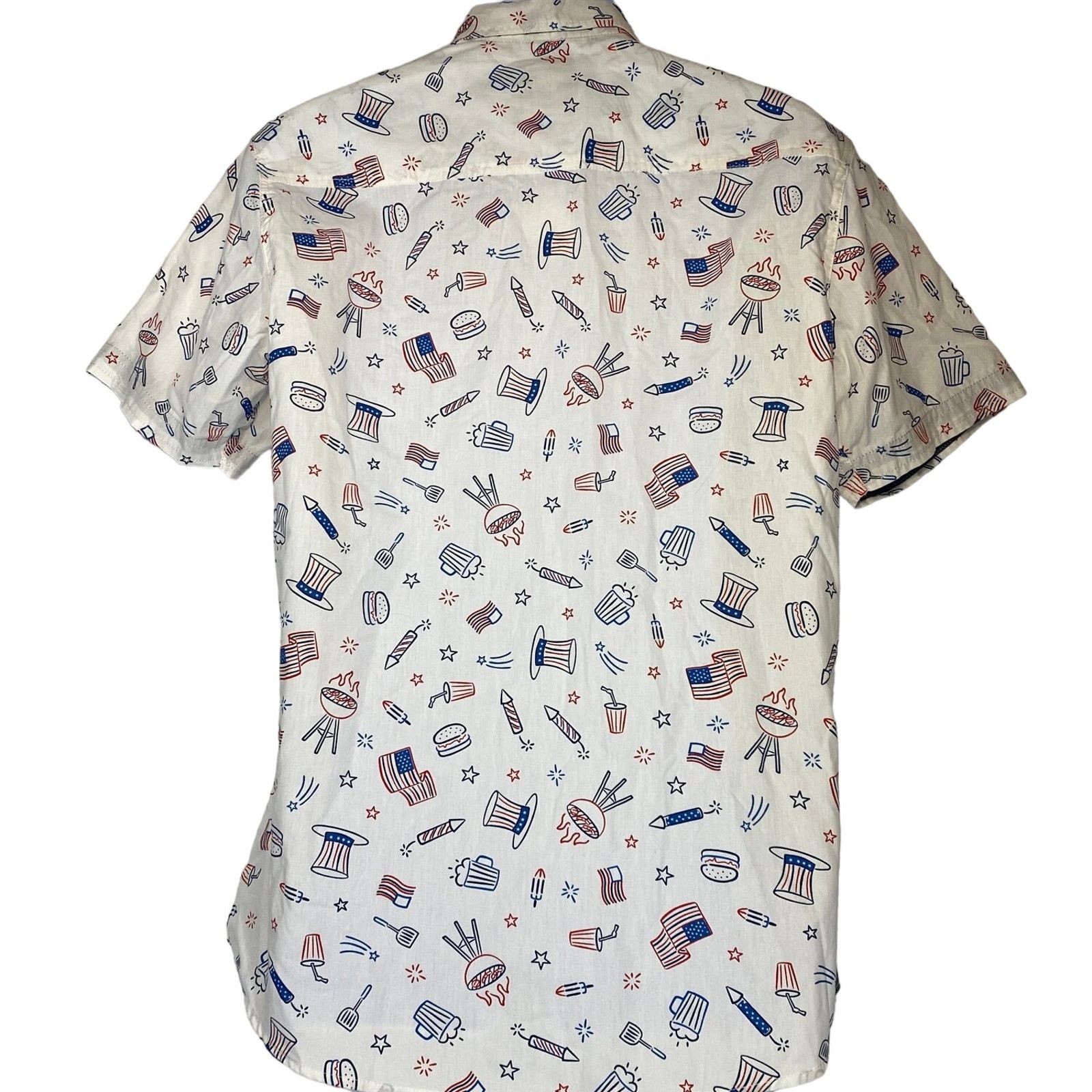 Free Planet Free Planet Red White Blue Button Up Shirt men size L Size US L / EU 52-54 / 3 - 5 Thumbnail
