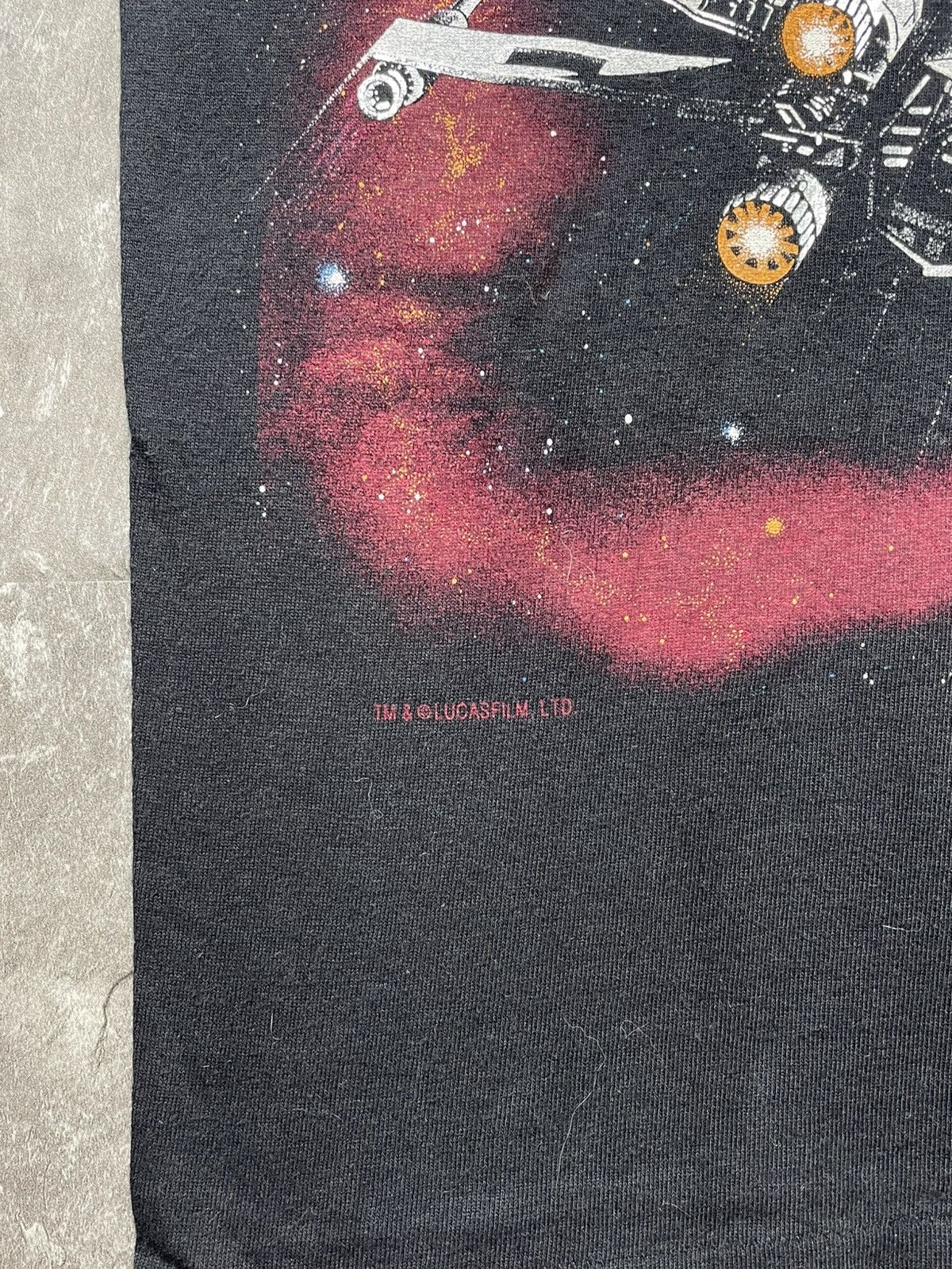 Star Wars Vintage 90s Star Wars X-Wing Death Star Tee Wing Fighters Size US L / EU 52-54 / 3 - 5 Thumbnail