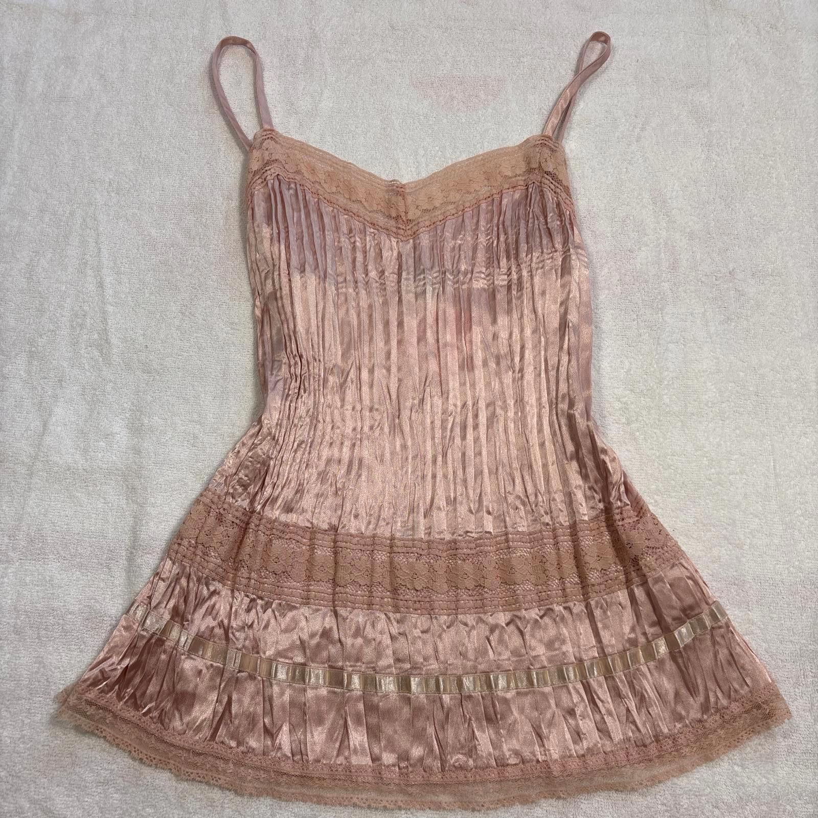 Apt. 9 y2k lace pink coquette tank top Size S / US 4 / IT 40 - 1 Thumbnail