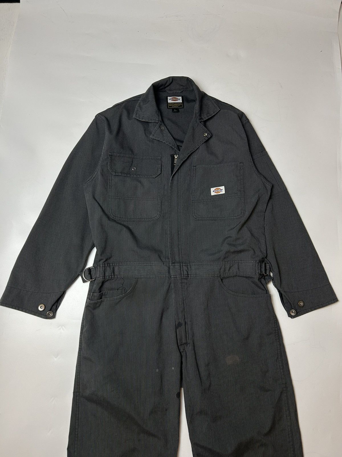 Dickies × Vintage VINTAGE DICKIES WORKERS STRIPE OVERALL Size US 37 - 2 Thumbnail