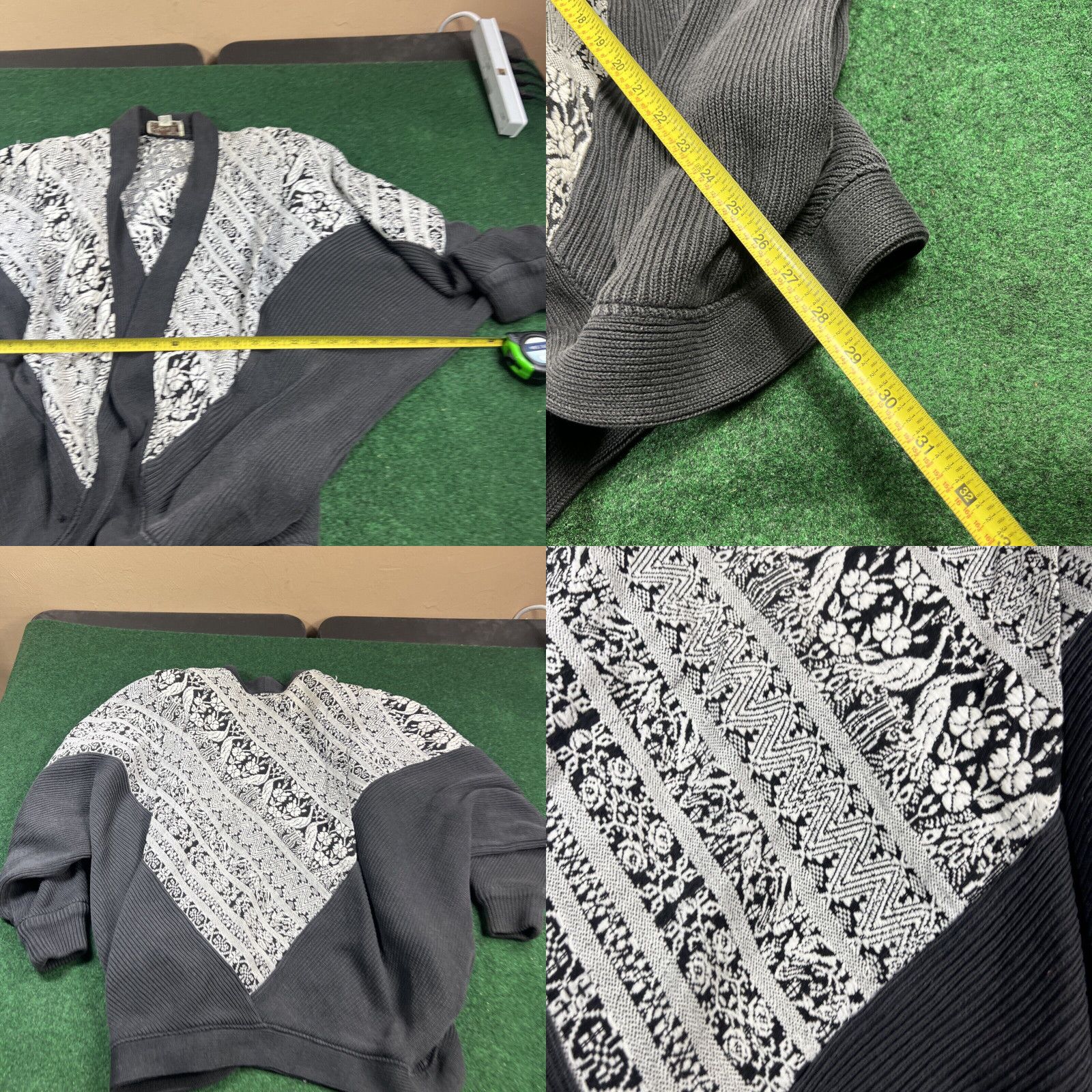 Vintage Vintage 1980s Retro Doña Cristina Hand-Woven Cardigan Sweater One Size Size ONE SIZE - 8 Thumbnail