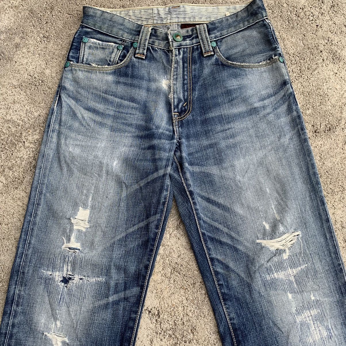Levi's Vintage Y2K Levis Classic 502 Stitched Distressed Denim W29 Size US 29 - 3 Thumbnail