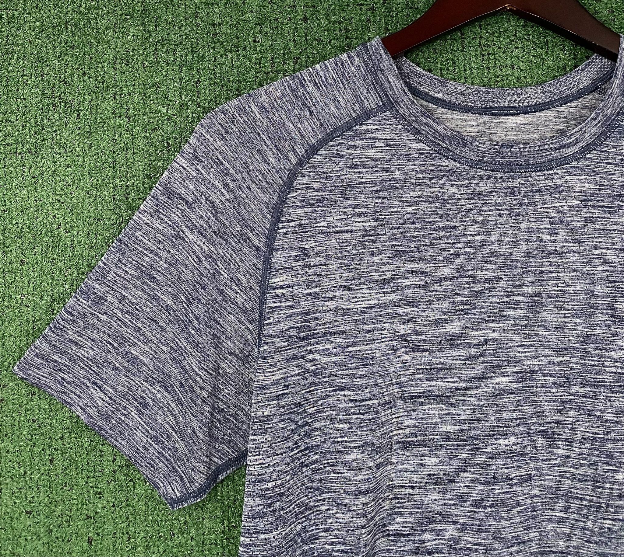 Lululemon Lululemon Metal Vent Tech Surge Heather Navy Shirt Medium Size US M / EU 48-50 / 2 - 3 Thumbnail