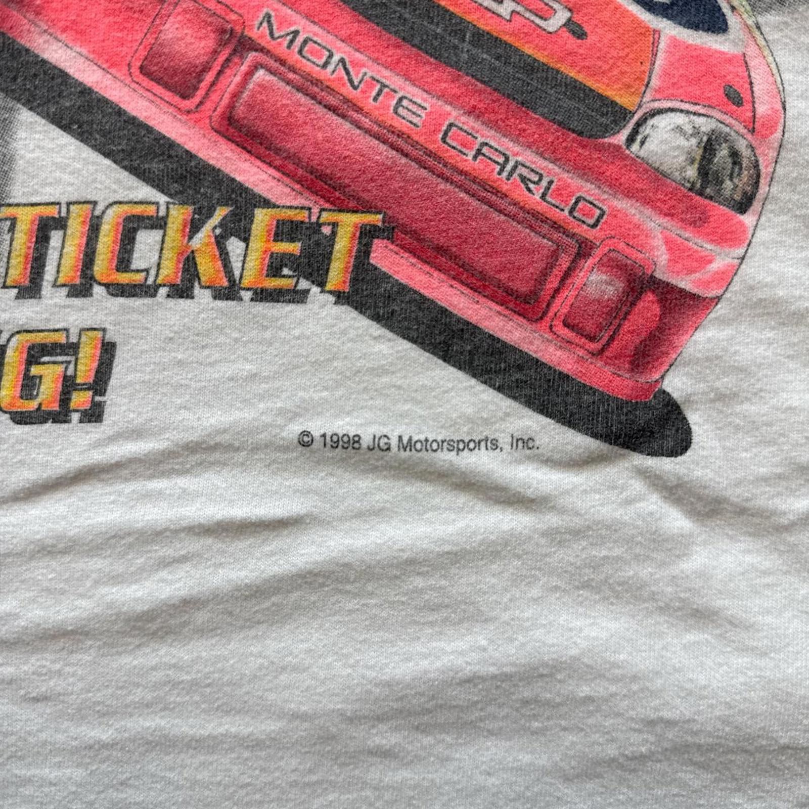NASCAR Jeff Gordon Vintage Nascar 1998 NASCAR Race Ticket T-Shirt Size US L / EU 52-54 / 3 - 6 Thumbnail