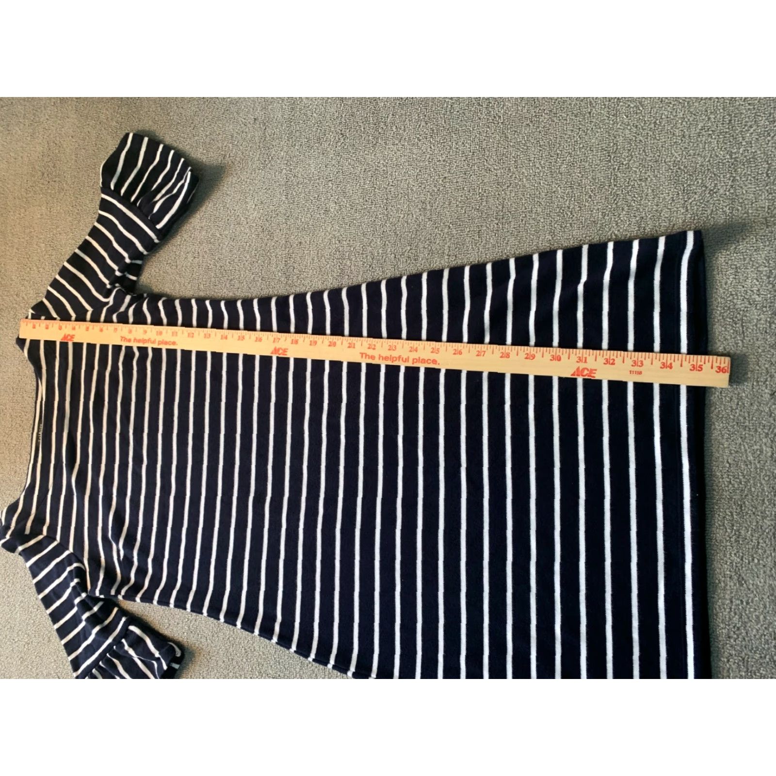 Talbots **PETITE P WOMENS TALBOTS STRIPED SHORT SLEEVE LONG DRESS** User: PETITE P WOMENS TALBOTS STRIPED SHORT SLEEVE LONG DRESS Size 24" / US 00 / IT 34 - 2 Thumbnail