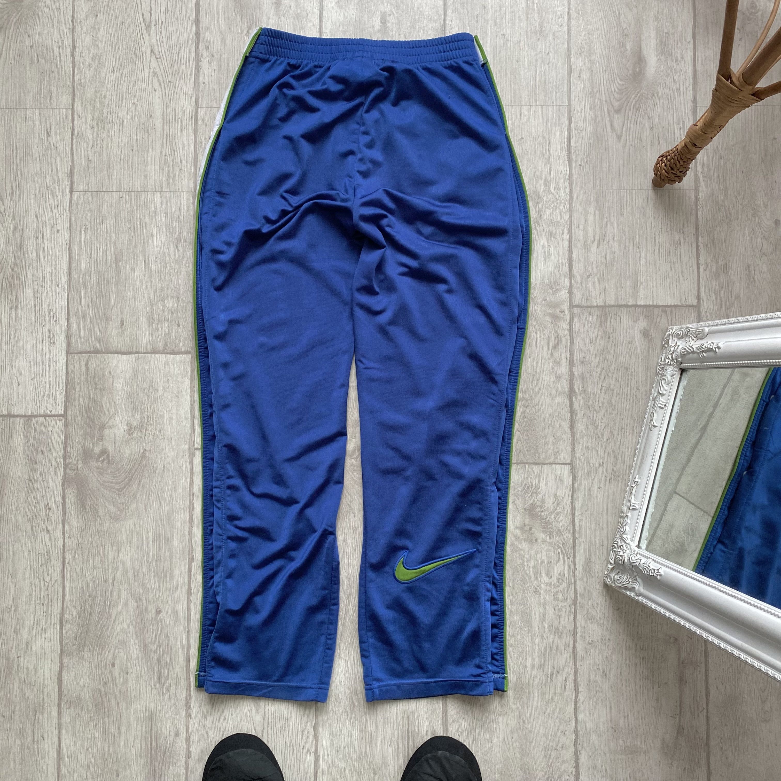 Nike 🟢Vintage Nike 90s Track pants Big Swoosh Y2k Size US 30 / EU 46 - 8 Thumbnail