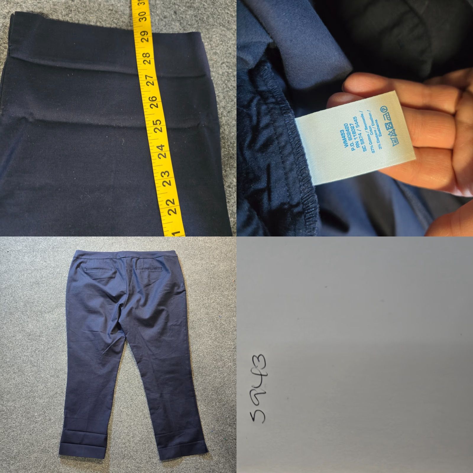 Boden Boden Pants Womens 18 Long Blue Chino Pockets High Rise Capsule Career Casual Mens Size 40" / US 18 - 8 Thumbnail