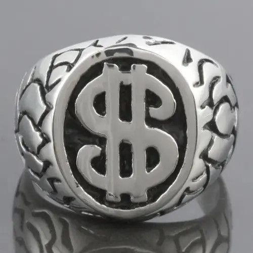 Vintage US Dollar Sign Ring 💲 Size ONE SIZE - 1 Thumbnail