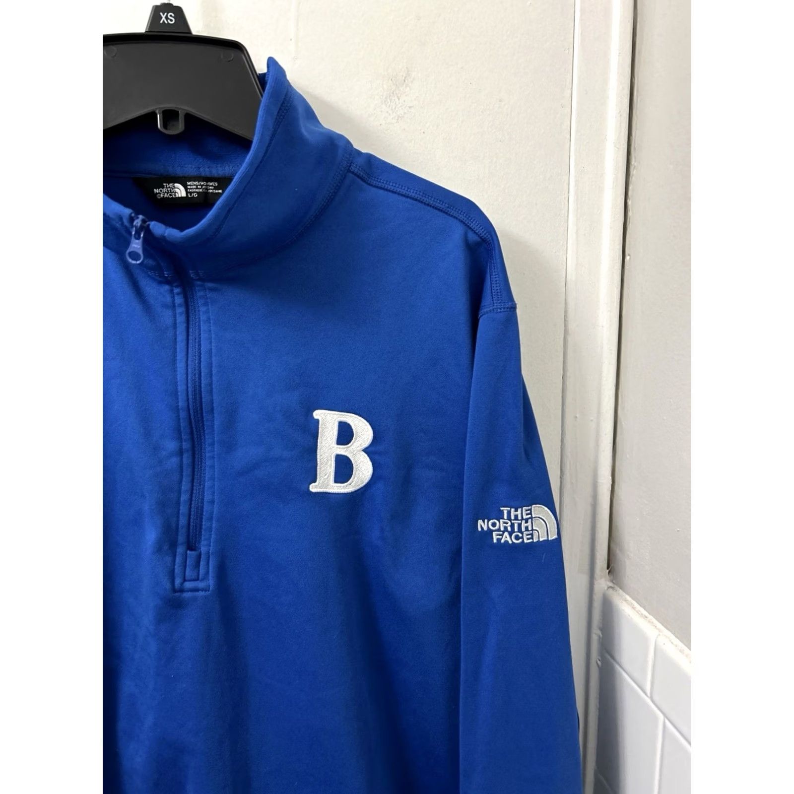 The North Face The North Face 1/4 Zip Mens Size Large Blue Pullover Sweatshirt Long Sleeve Size US L / EU 52-54 / 3 - 4 Thumbnail