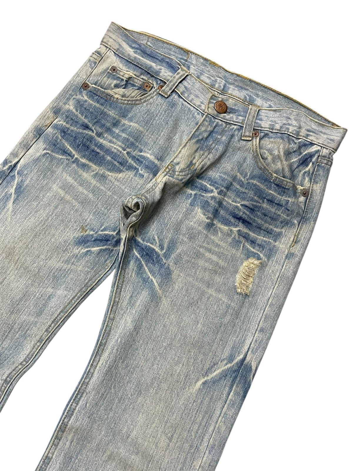 Hysteric Glamour Hysteric Glamour Style I ❤️ Surf Patched Muddy Wash Jeans Size US 32 / EU 48 - 3 Thumbnail