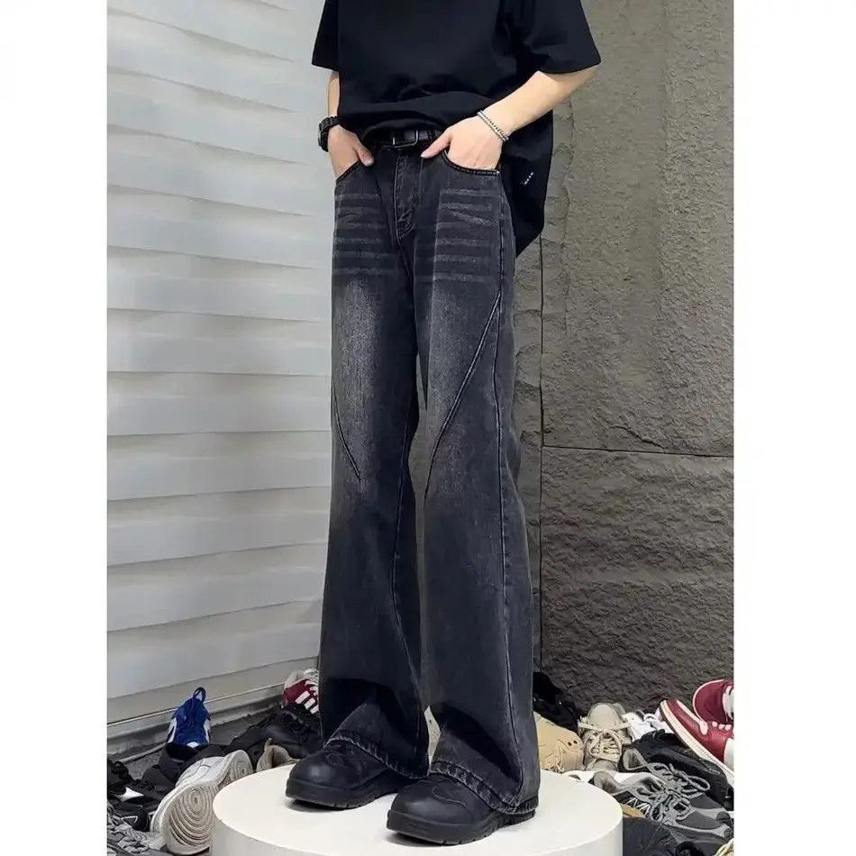 Japanese Brand Straight tube micro flared jeans Size US 32 / EU 48 - 3 Thumbnail