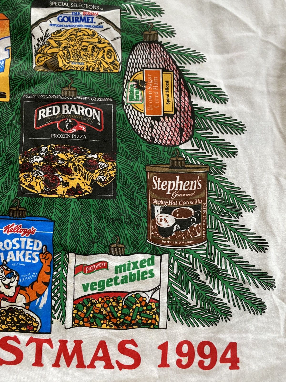 Vintage Vintage 1994 Albertsons Grocery Santa Xmas Single Stitch Tee Size US L / EU 52-54 / 3 - 6 Thumbnail