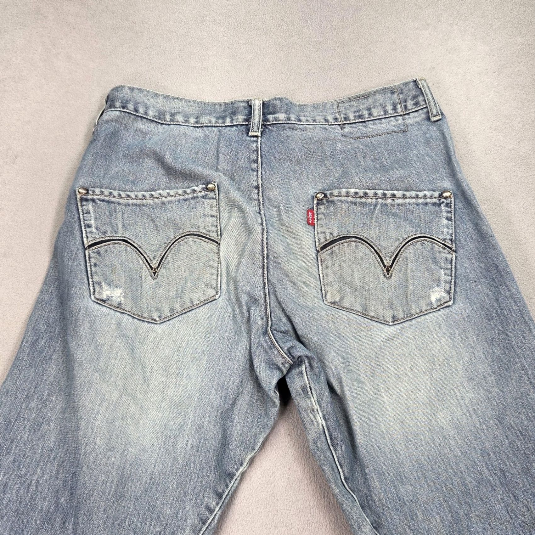 Levi's Levi’S Engineered Jeans Men Twisted Wide Leg Baggy Loose Fits 29x29 Size US 29 - 5 Thumbnail