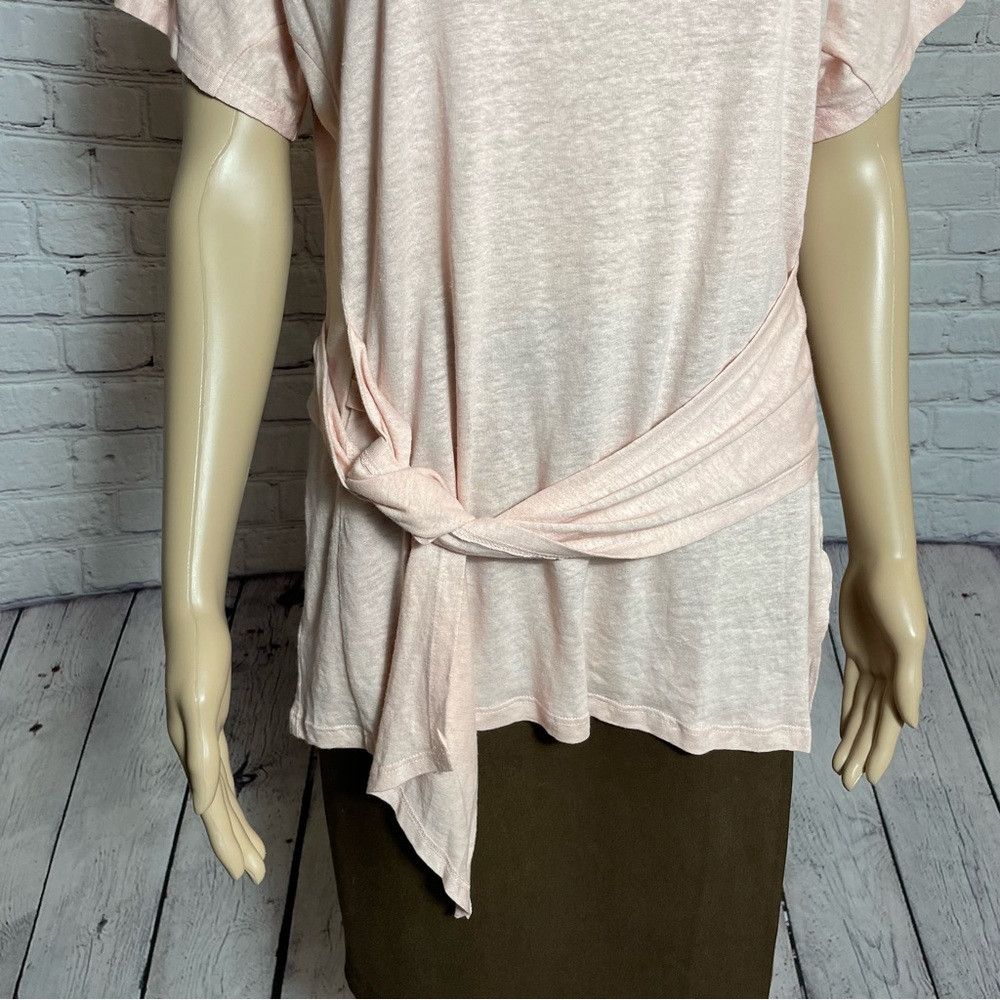 Bcbgmaxazria NWT New $98 BCBGMAXAZRIA Pink Linen Dolman Sleeve Top Size Size XXS / US 00 / IT 34 - 5 Thumbnail
