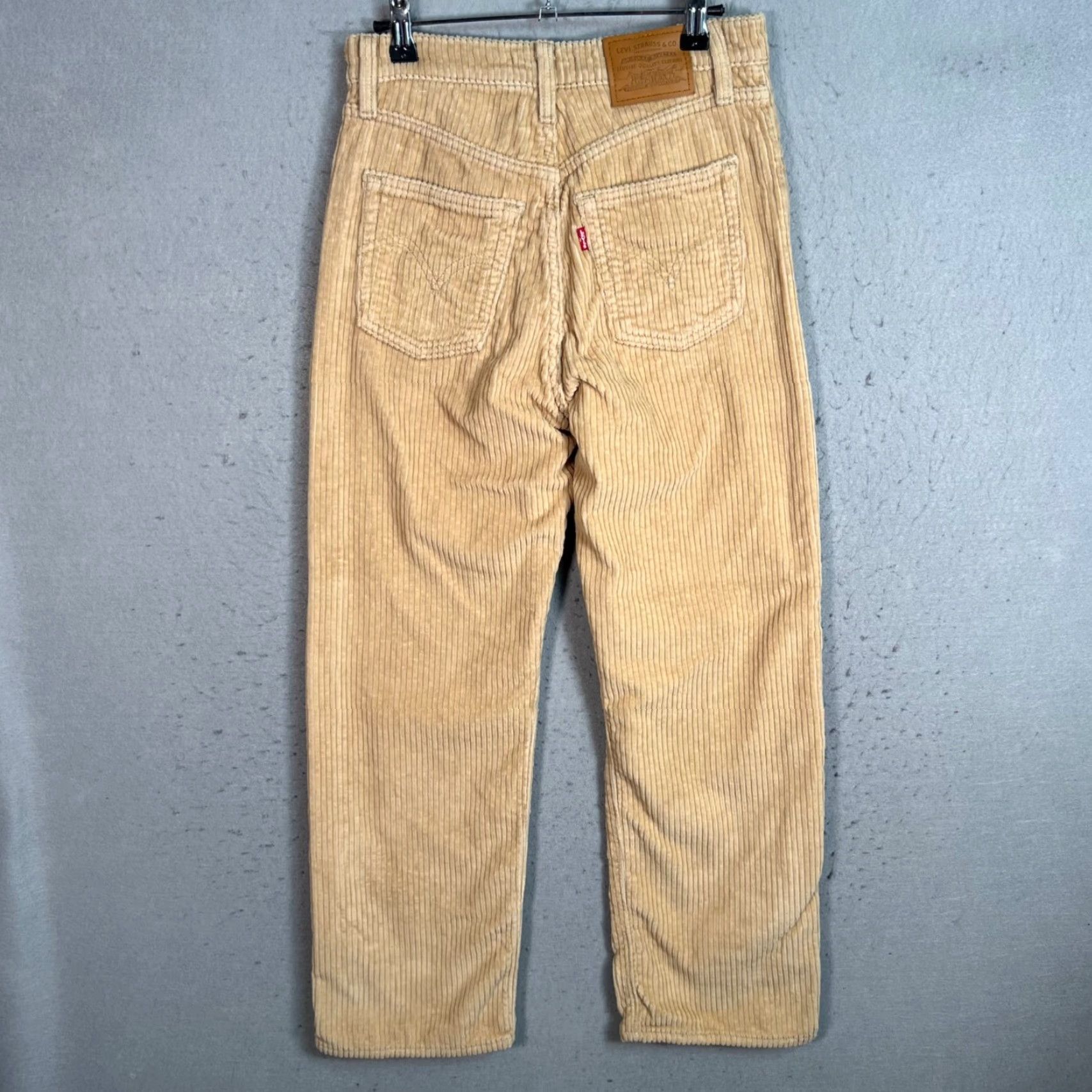 Levi's Levis Beige Ribcage Corduroy Straight Ankle Pants Womens Size 26 Cotton Size 26" / US 2 / IT 38 - 2 Thumbnail