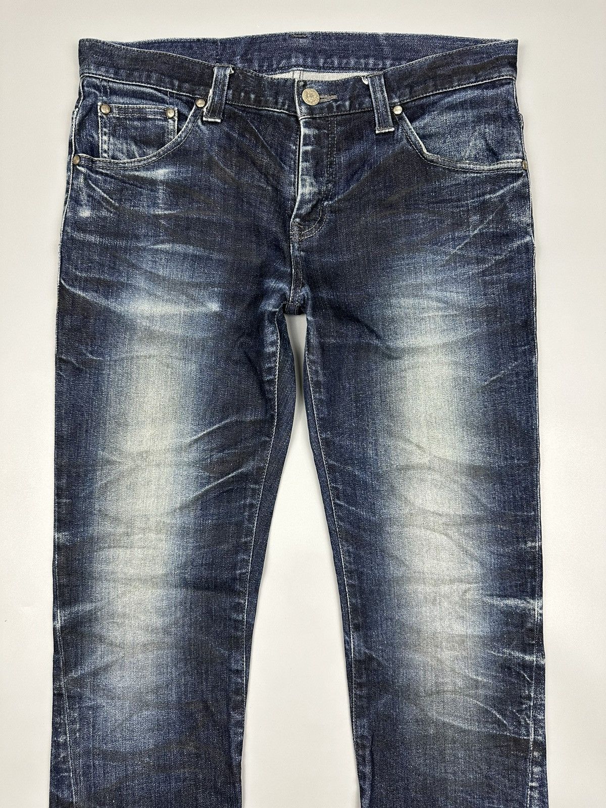 Tornado Mart 🔥Flared🔥Tornado Mart Whiskered Design Flared Jeans Size US 31 - 3 Thumbnail