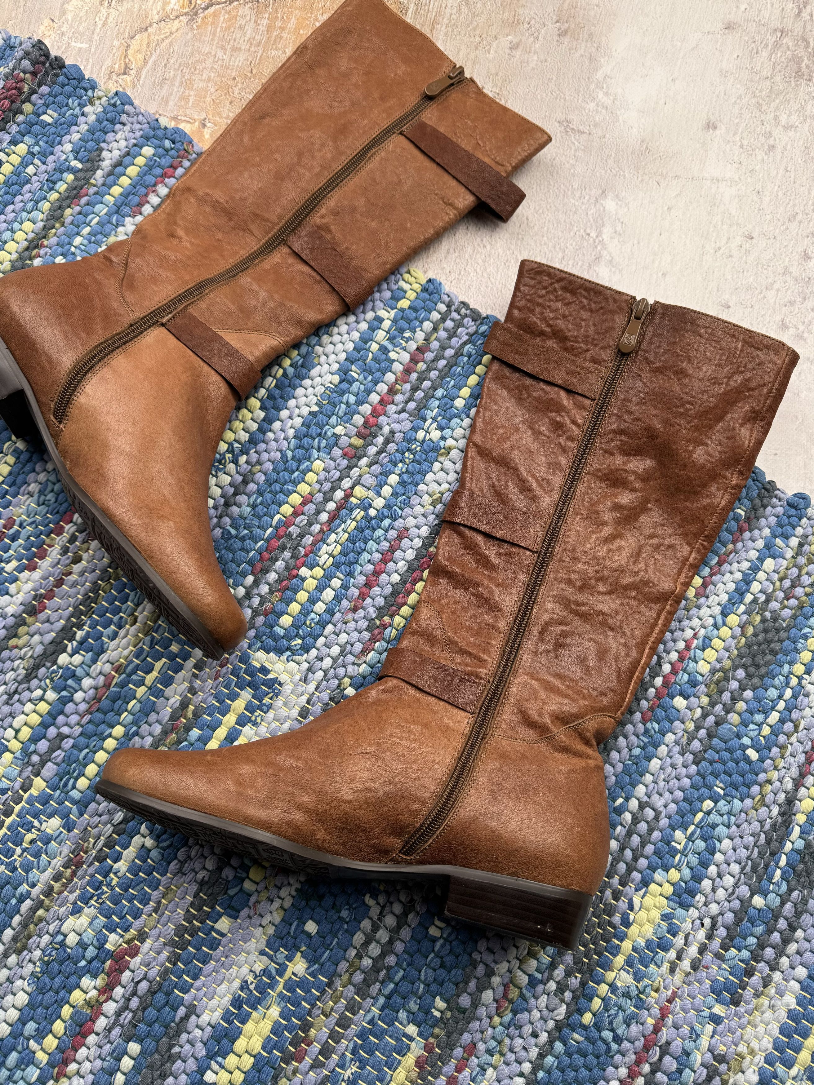 Vintage Vintage Leather Boots With Straps A300D2(615) Size US 9 / IT 39 - 6 Thumbnail