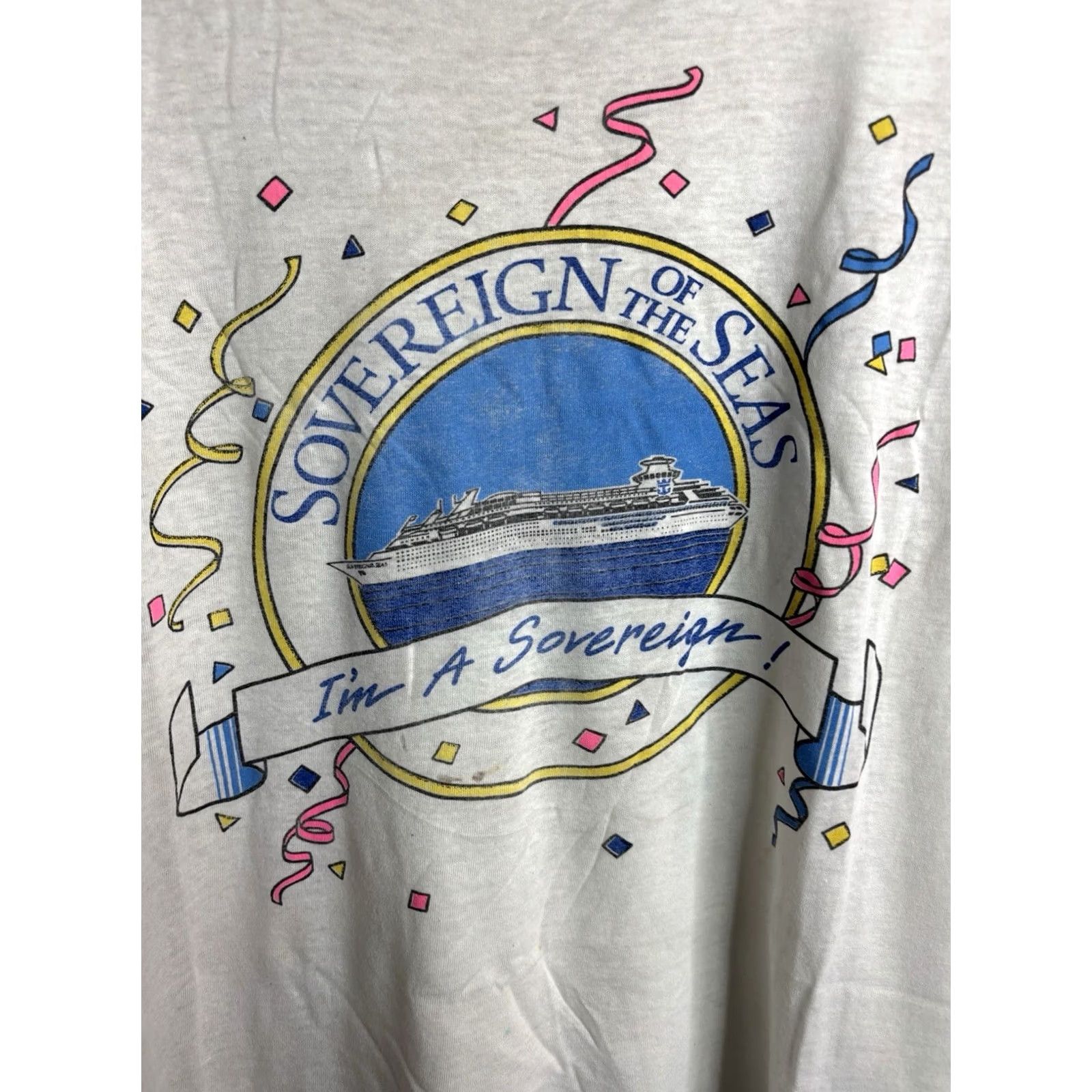 Vintage VINTAGE Breakaway T-Shirt Men’s Large White 80s 90s Graphic Print Crew Neck Short Sleeve Hanes Beefy-T United States Mens Size US L / EU 52-54 / 3 - 2 Thumbnail