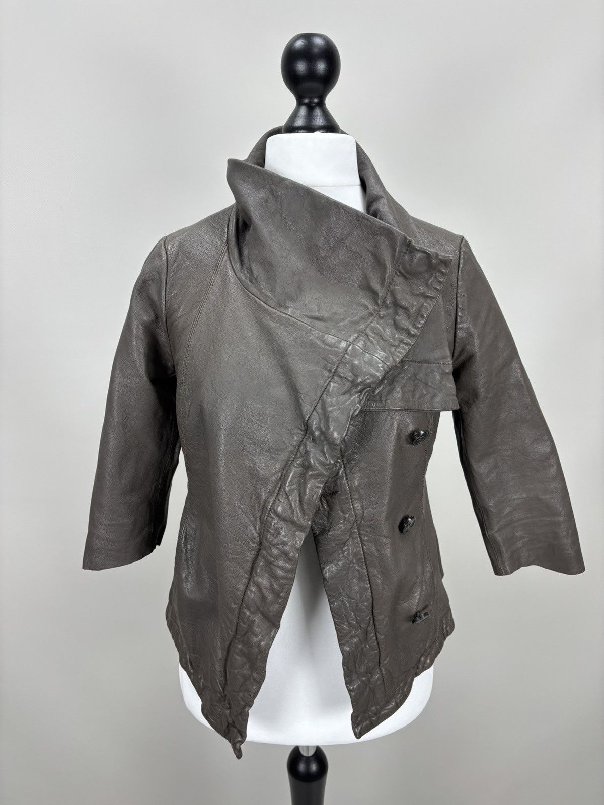 Allsaints Womens leather jacket AllSaints Size 8 Color Brown Size M / US 6-8 / IT 42-44 - 2 Thumbnail