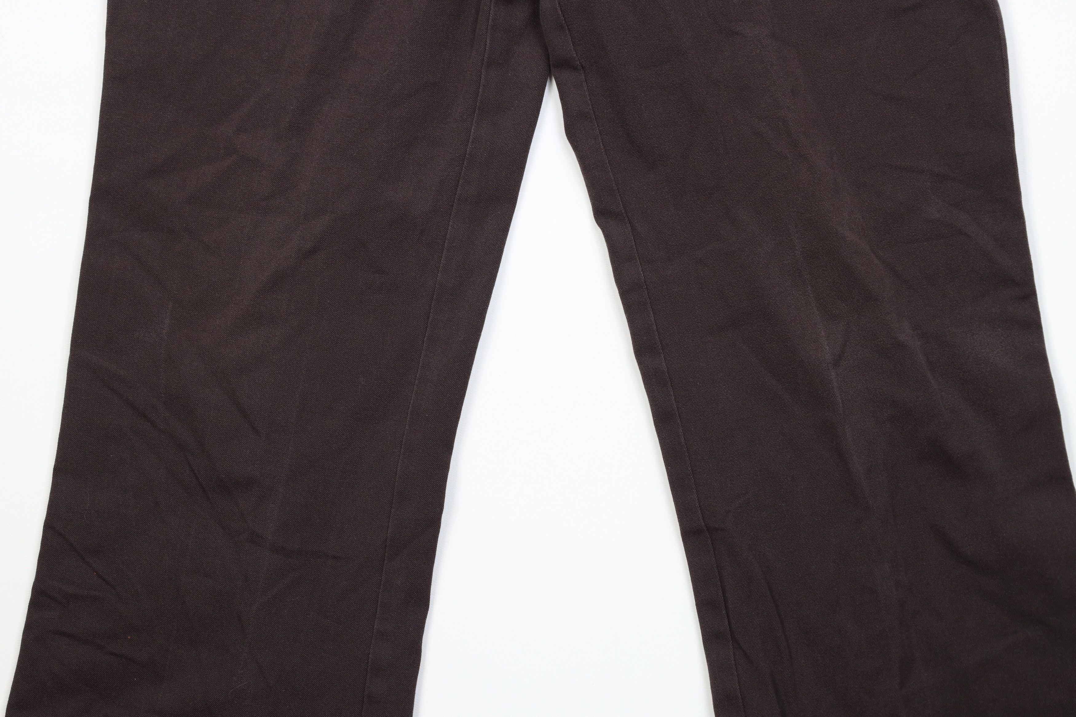 Vintage Vintage 90s Y2K Streetwear Flared Wide Leg Pants Brown Size 32" / US 10 / IT 46 - 3 Thumbnail