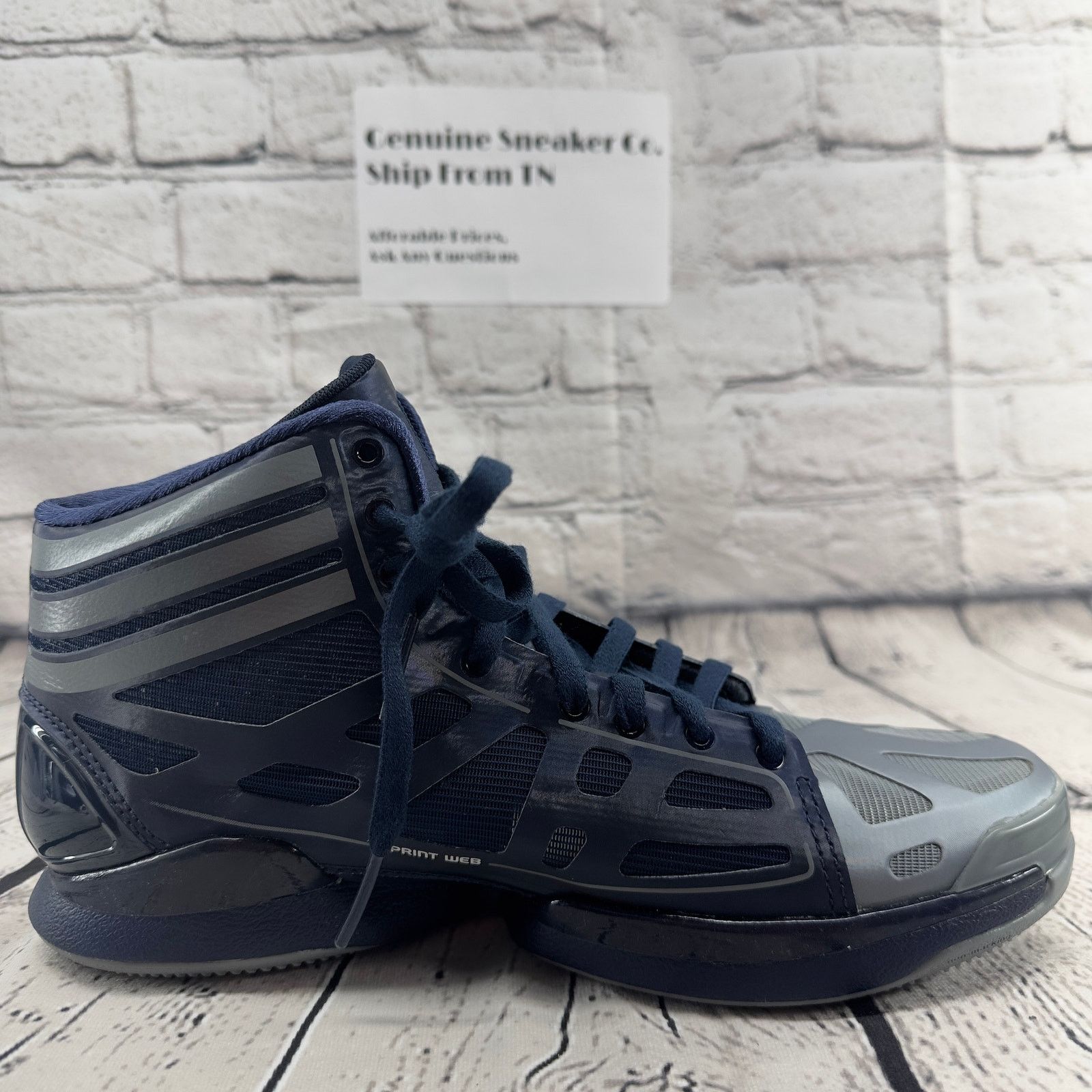 Adidas Adidas Adizero Super Light Basketball Shoe Navy Blue Men 8.5 Size US 9 / EU 42 - 8 Thumbnail