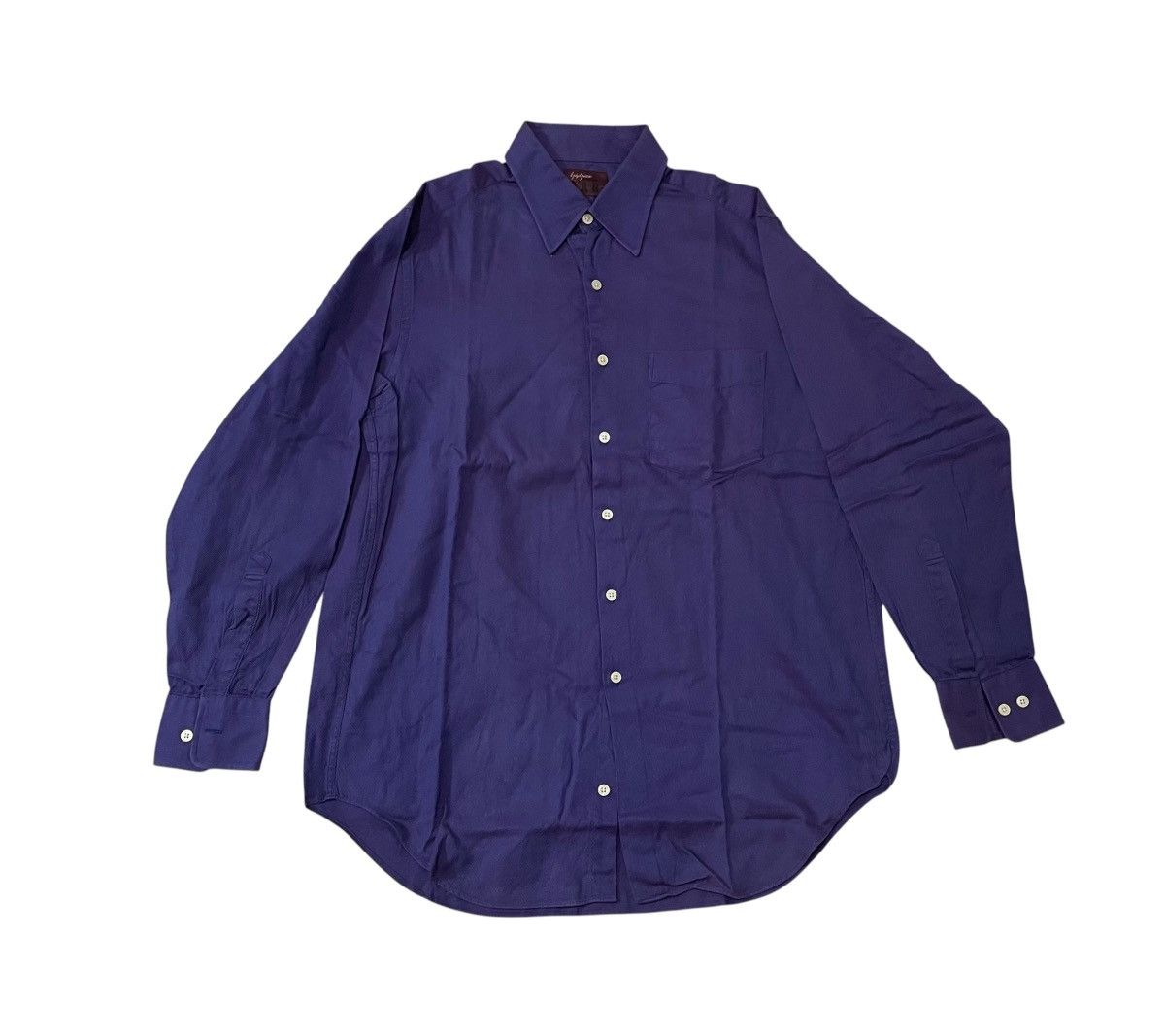 Yohji Yamamoto Yohji yamamoto A.A.R iridescent purple button up shirt Size US L / EU 52-54 / 3 - 1 Thumbnail